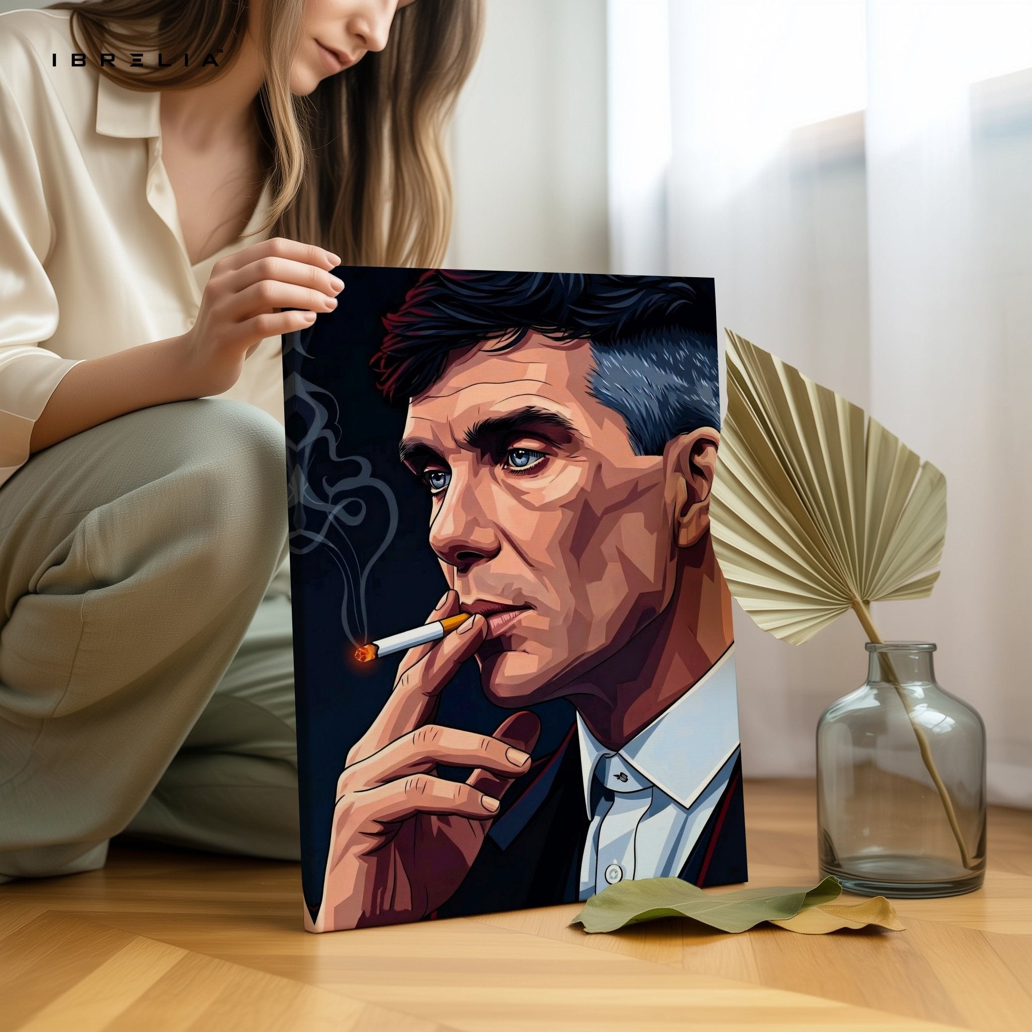 Thomas Shelby Smoking Wall Frame | 4K Ultra Wrap Frame Wall Art in Pakistan | IBRELIA™ - IBRELIA
