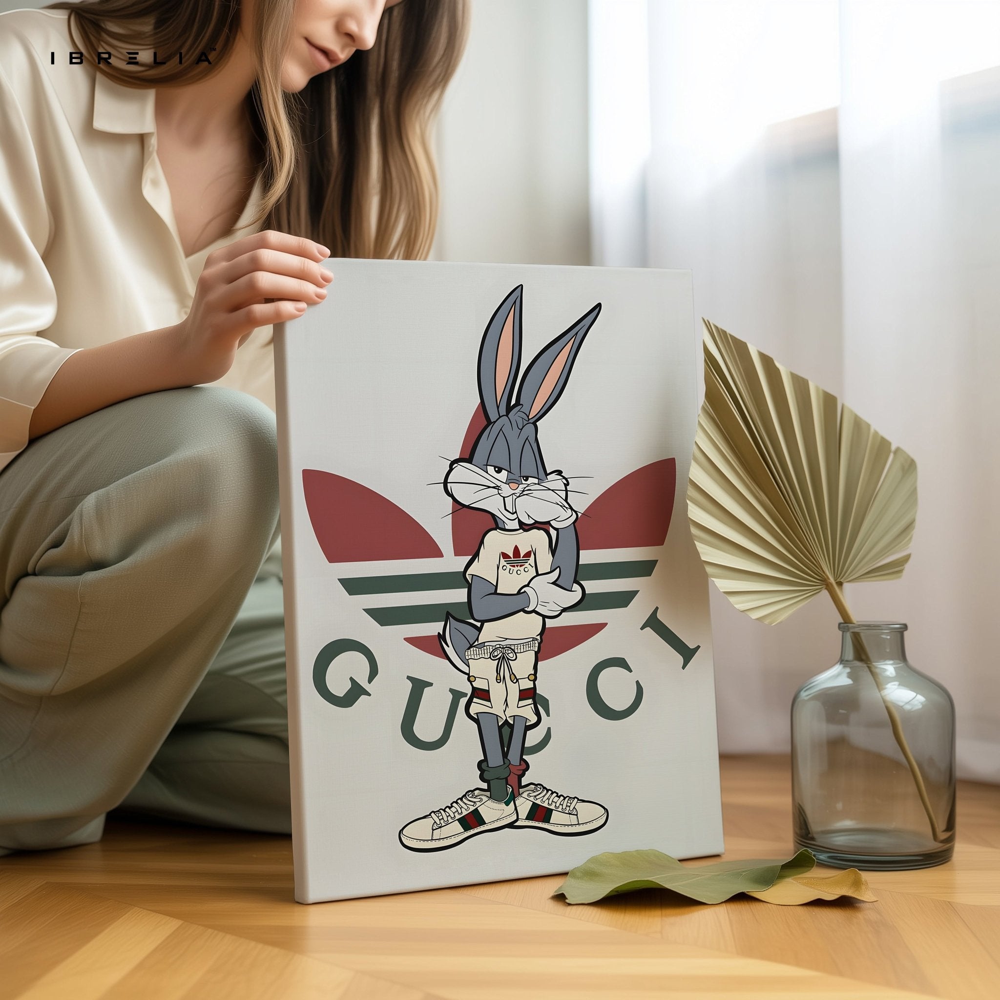 Bugs Bunny x Gucci Wall Frame | 4K Ultra Wrap Frame Wall Art in Pakistan | IBRELIA™ - IBRELIA