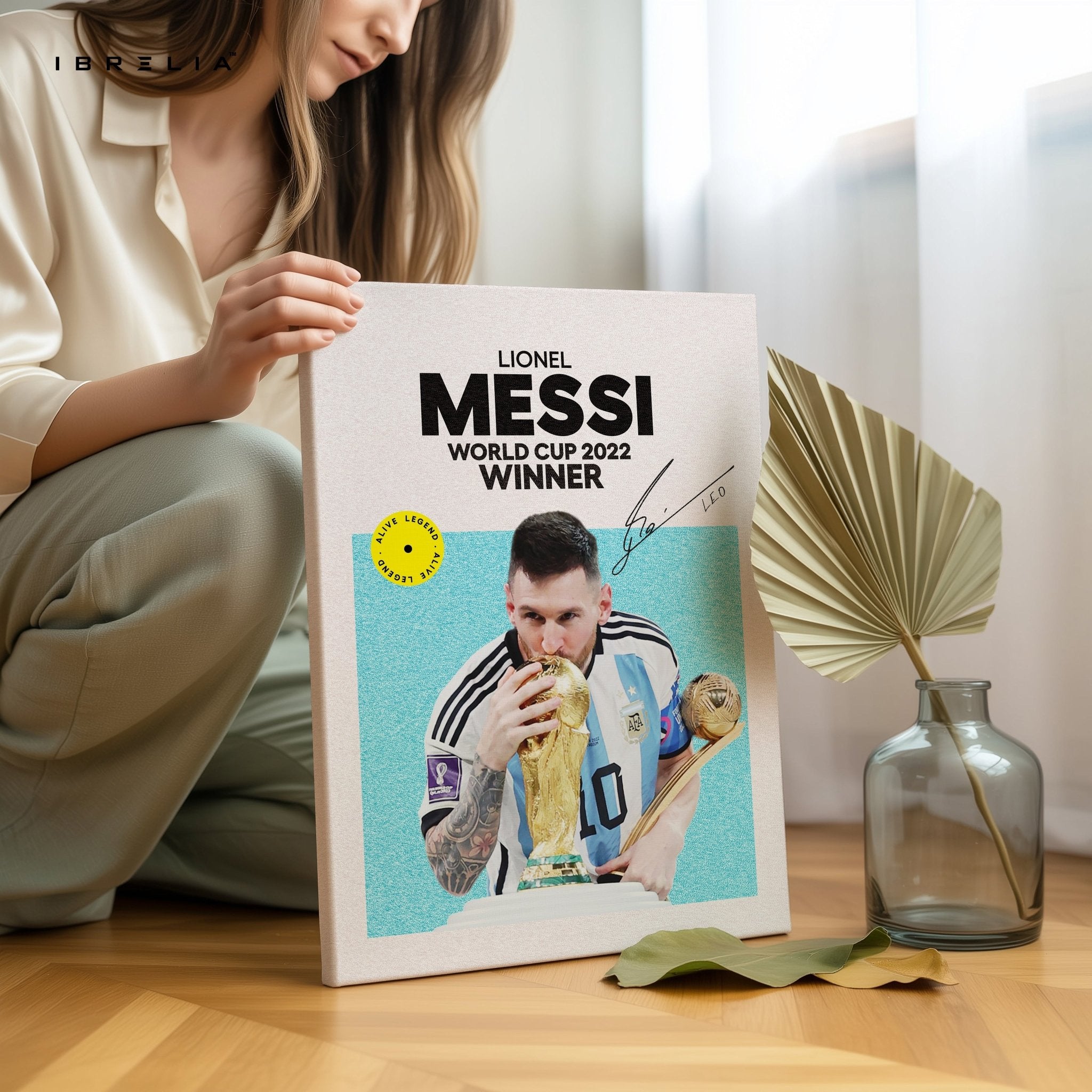Lionel Messi World Cup 2022 Winner – 4K Ultra Wrap Frame Wall Art in Pakistan | IBRELIA™ - IBRELIA