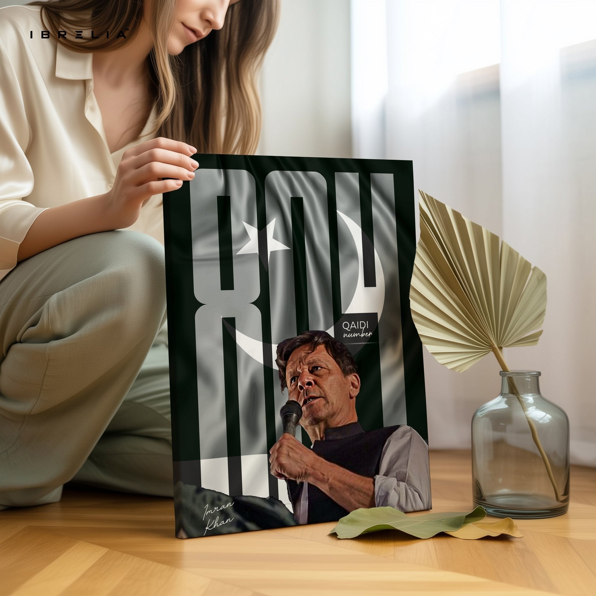 Imran Khan “Qaid No. 804” Wall Art – Symbol of Strength & Revolution | IBRELIA™ - IBRELIA