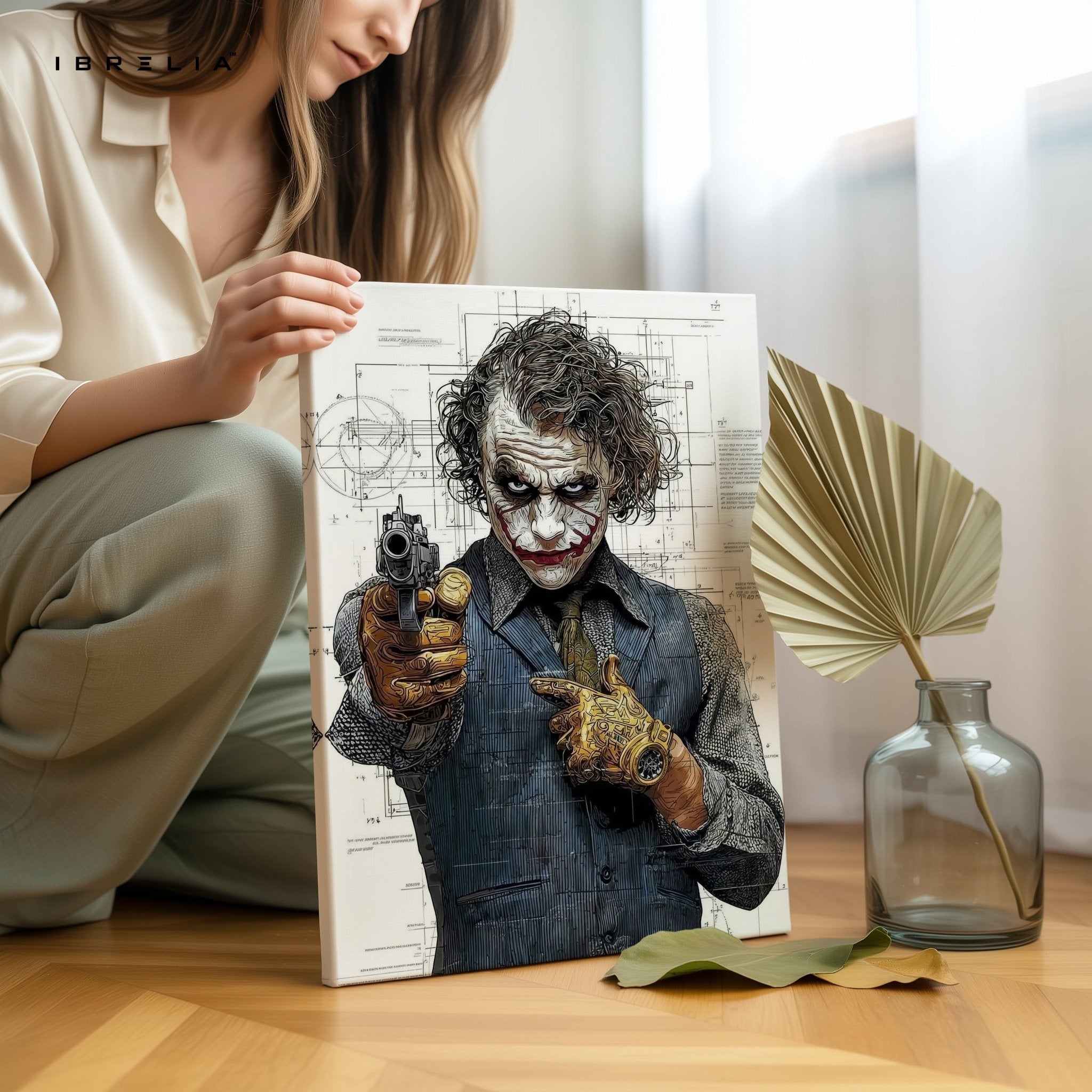 Blueprint Joker 4K Ultra HD Wall Art in Pakistan | IBRELIA™ - IBRELIA