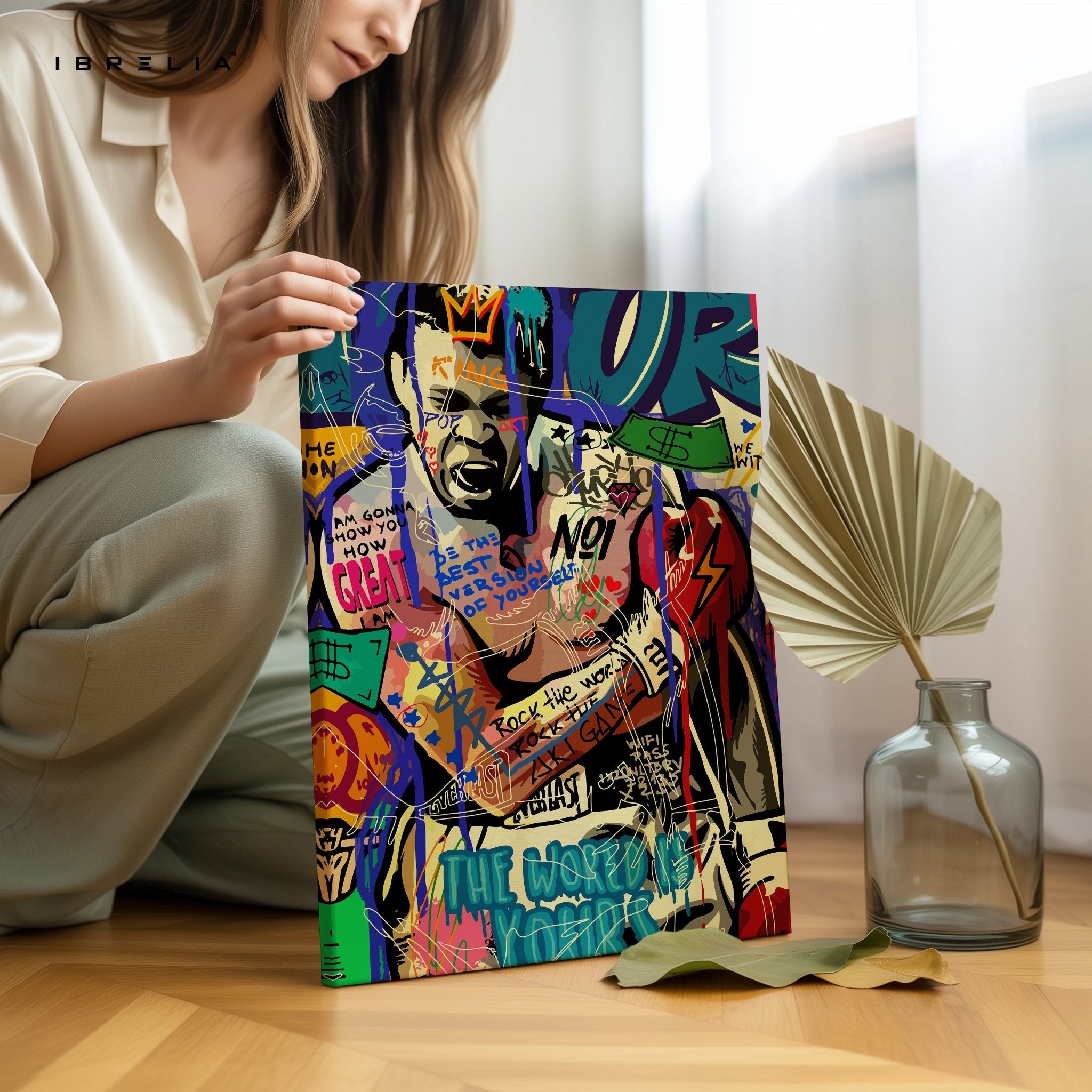 Muhammad Ali “The Greatest” Graffiti 4K Wall Art in Pakistan | IBRELIA™ - IBRELIA