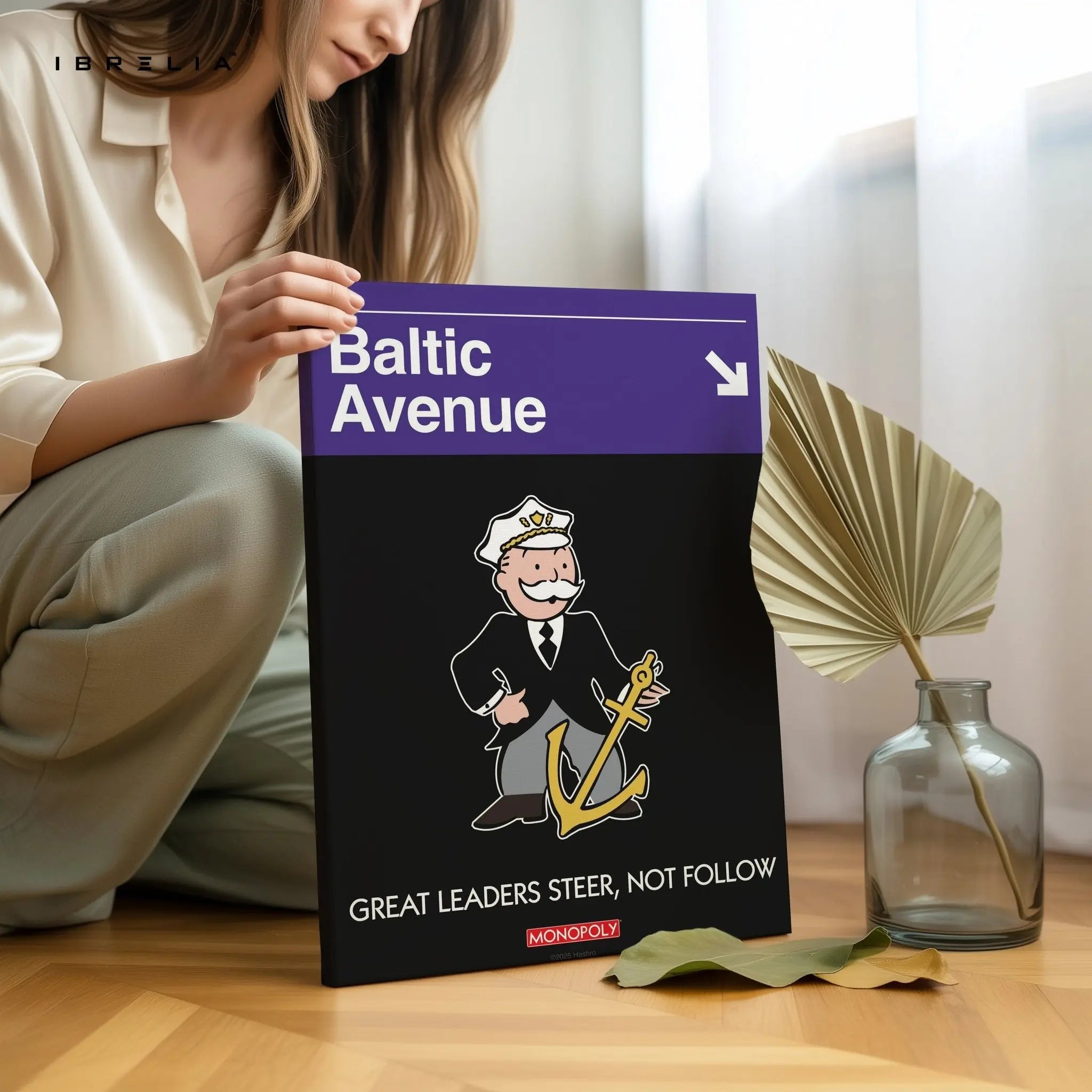 Monopoly “Baltic Avenue” Wall Art – Great Leaders Steer, Not Follow | IBRELIA™ - IBRELIA