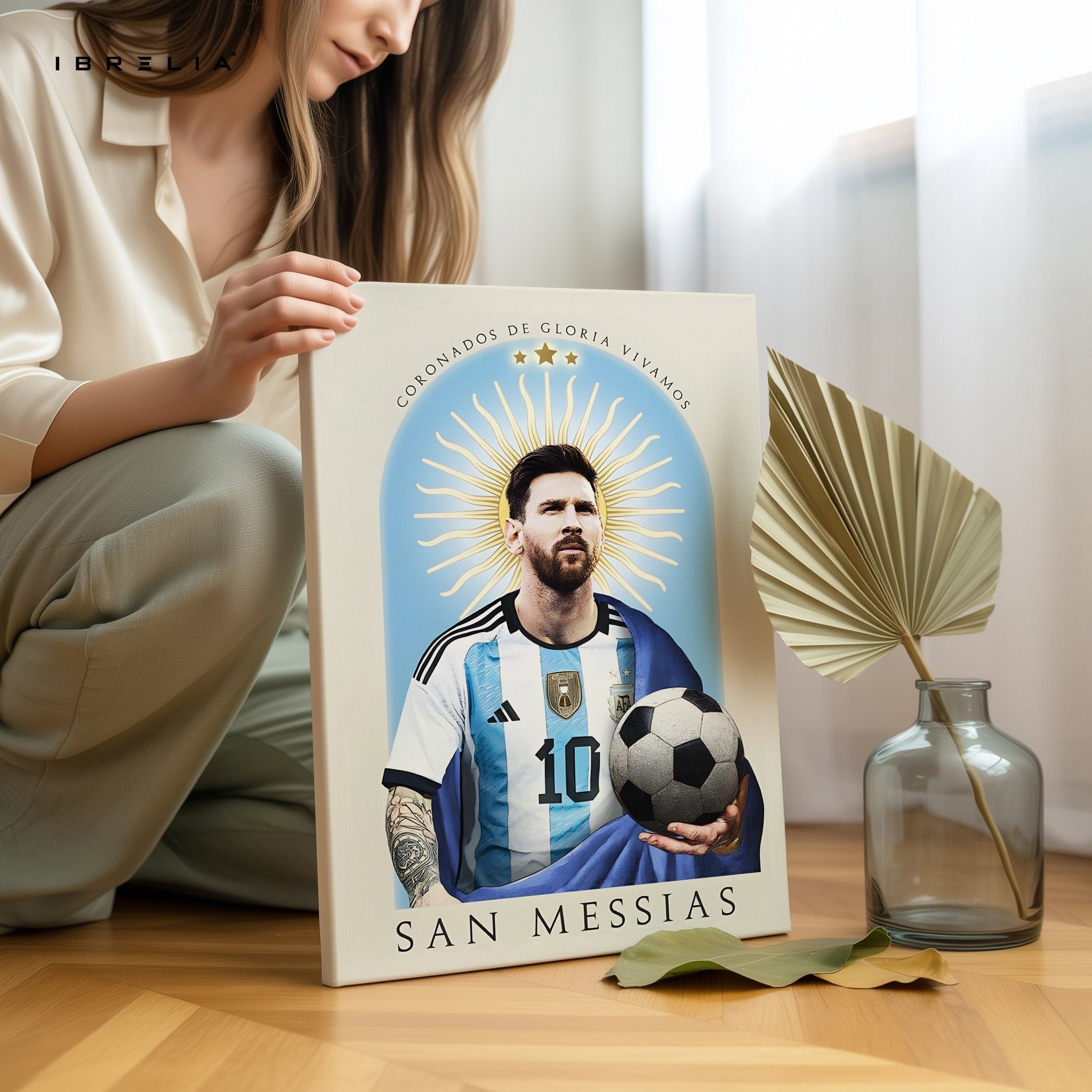 Lionel Messi Wall Art – San Messias Edition | IBRELIA™ - IBRELIA