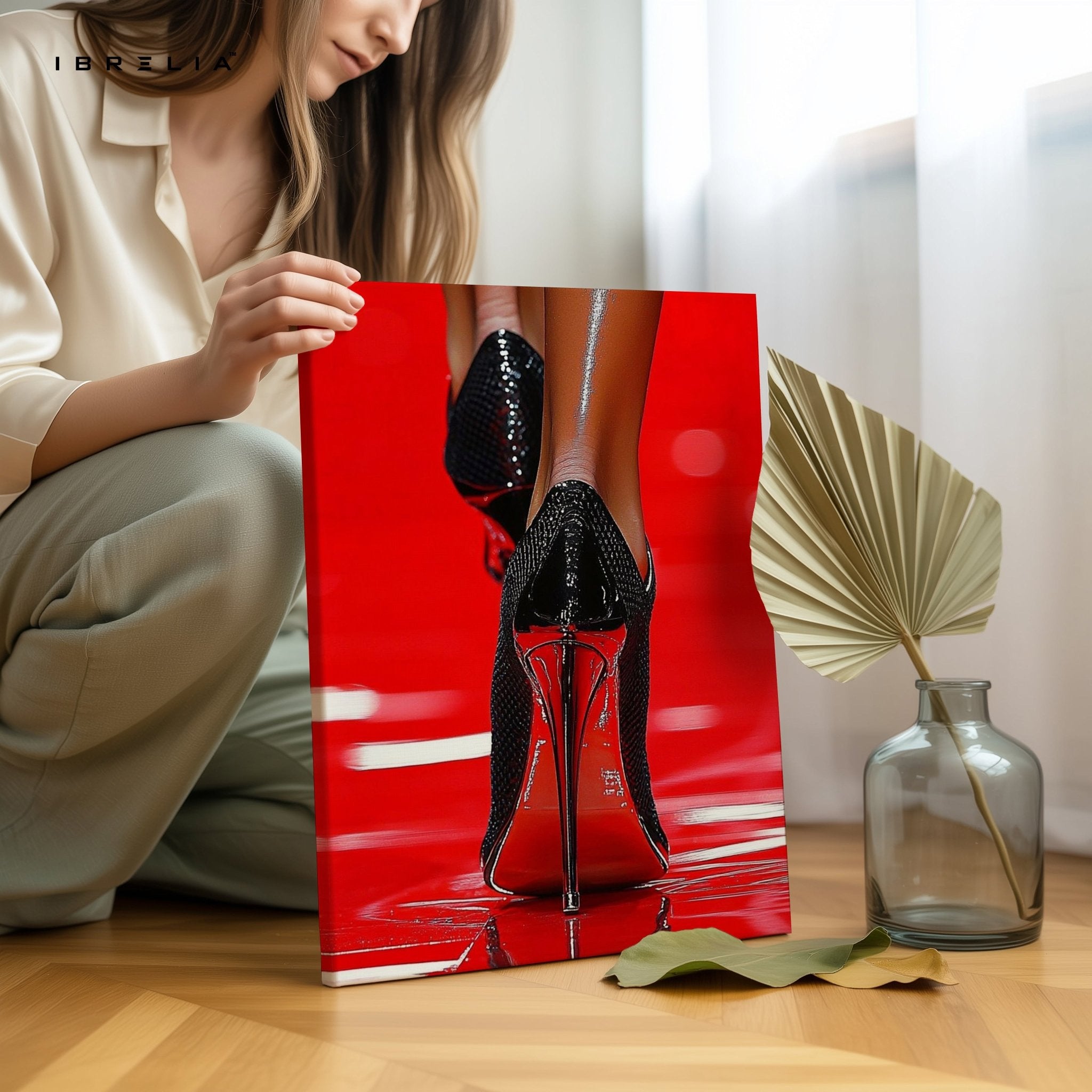 Red Stilettos Wall Frame | 4K Ultra Wrap Frame Wall Art in Pakistan | IBRELIA™ - IBRELIA