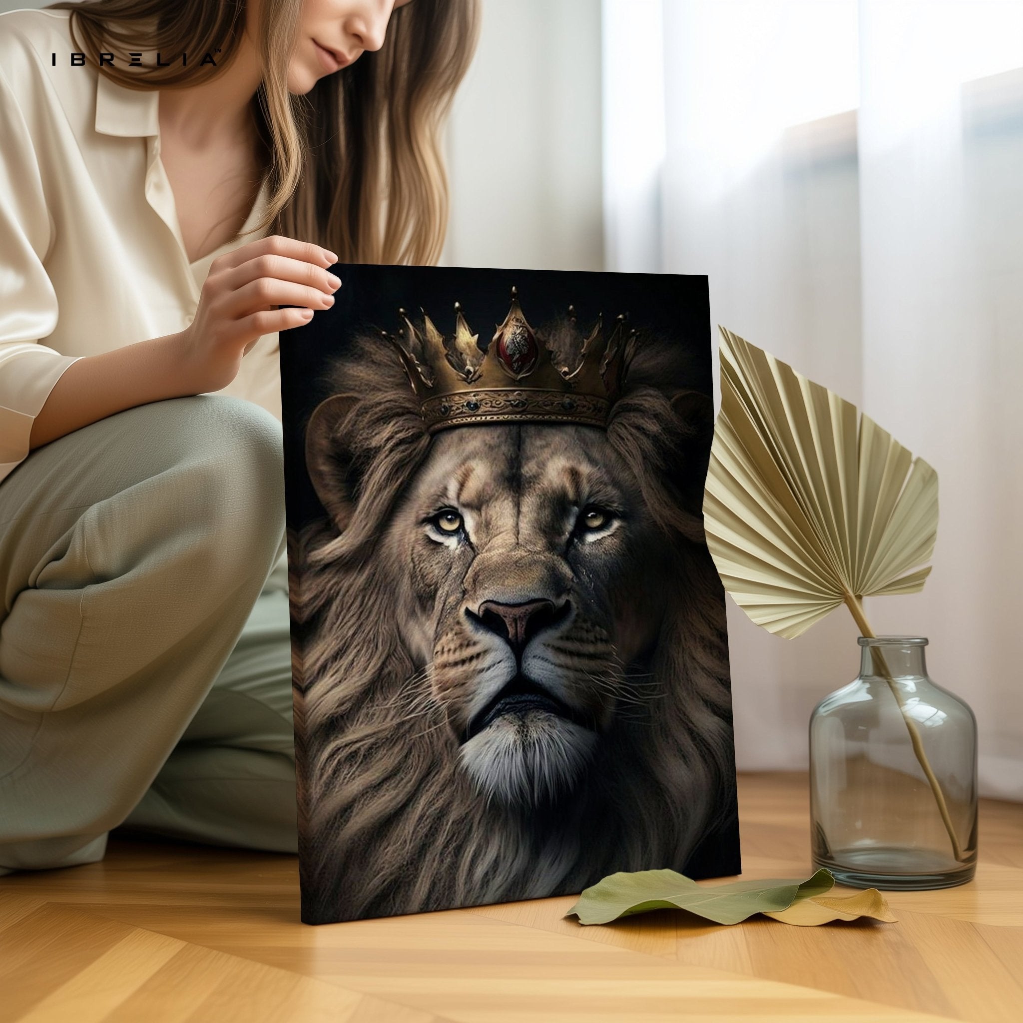 Lion King Wall Frame | 4K Ultra Wrap Frame Wall Art in Pakistan | IBRELIA™ - IBRELIA