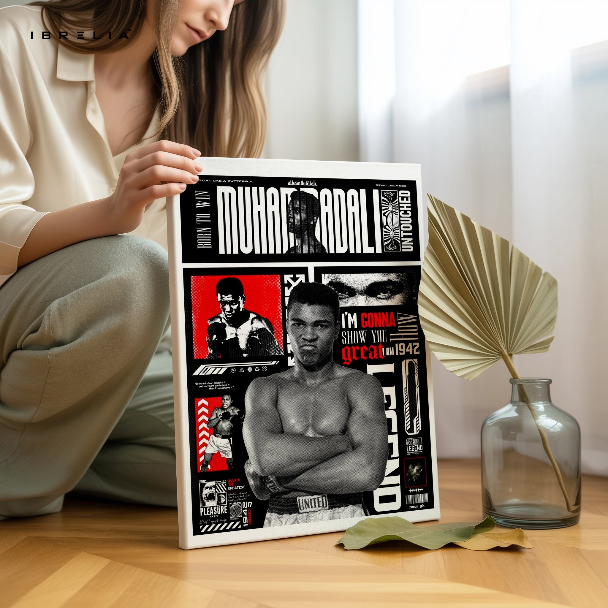 Muhammad Ali Wall Frame | 4K Ultra Wrap Frame Wall Art in Pakistan | IBRELIA™ - IBRELIA