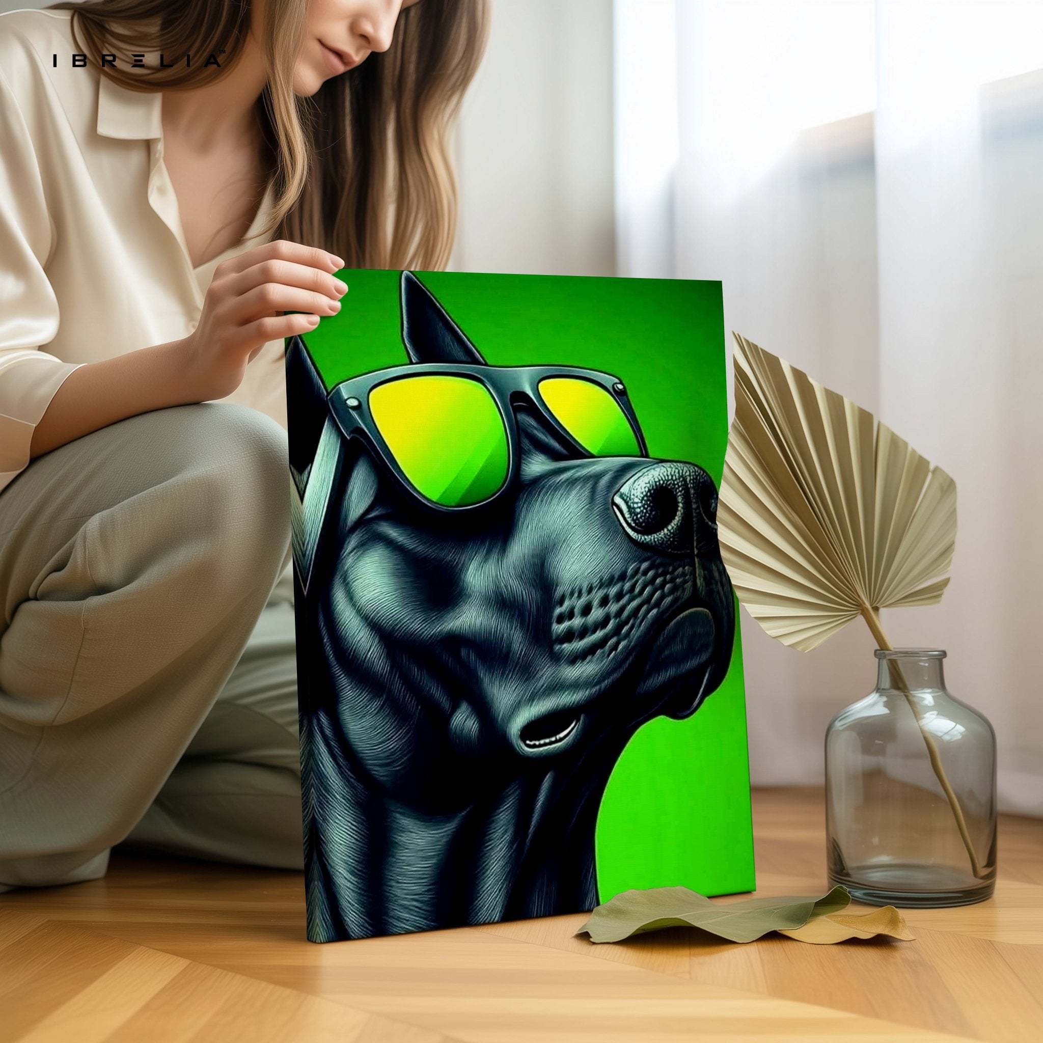 Cool Dog Wall Frame | 4K Ultra Wrap Frame Wall Art in Pakistan | IBRELIA™ - IBRELIA