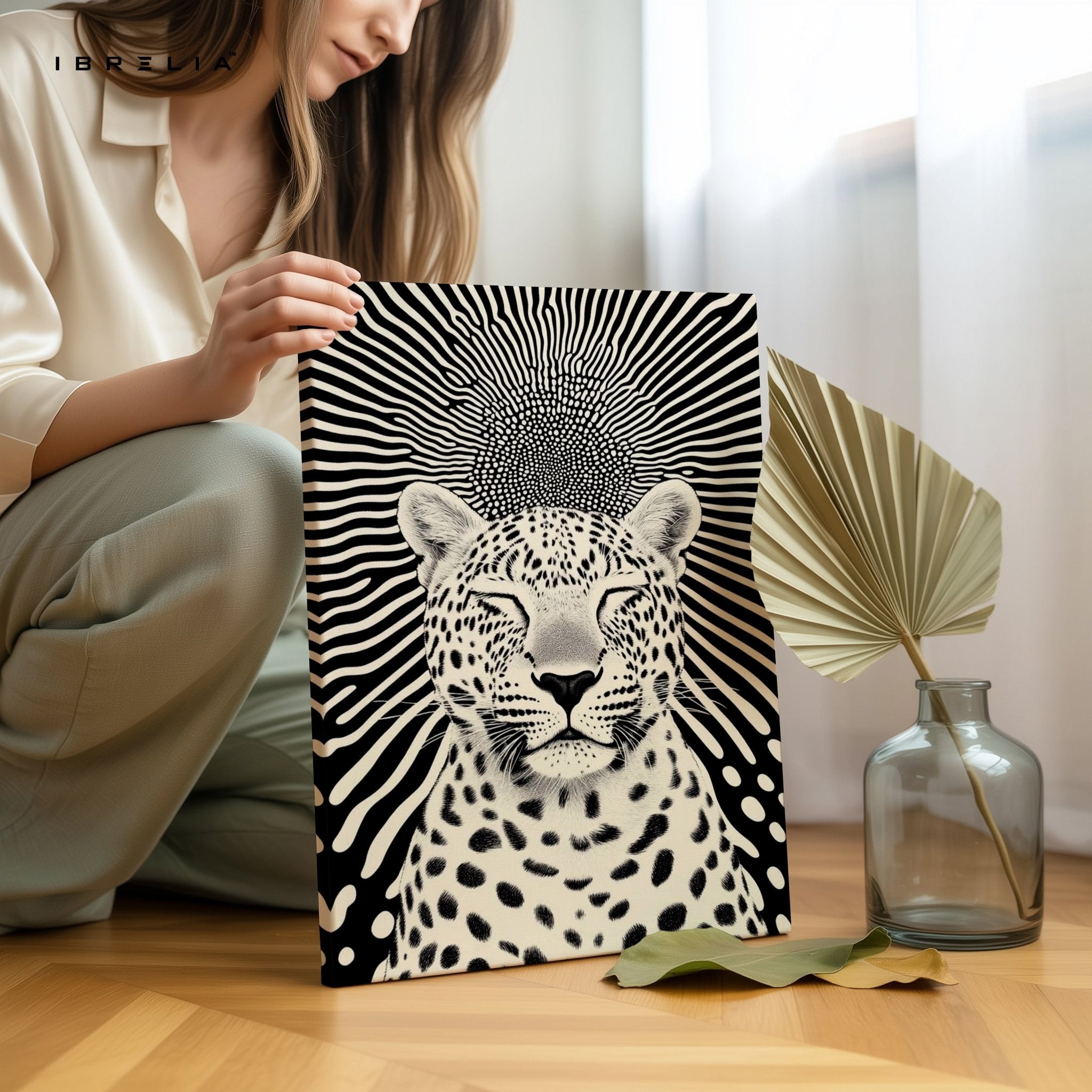 Zen Leopard Wall Frame | 4K Ultra Wrap Frame Wall Art in Pakistan | IBRELIA™ - IBRELIA