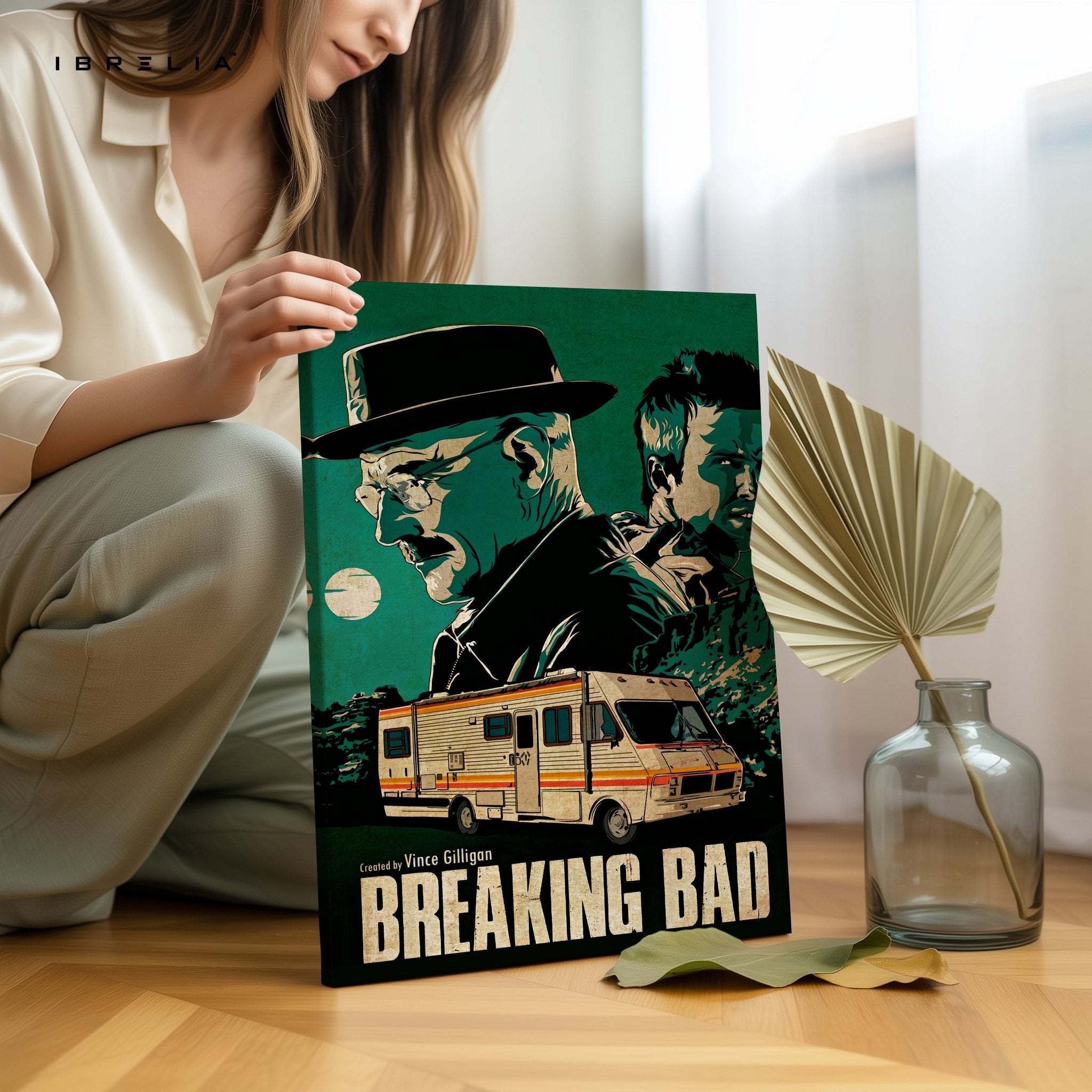 Breaking Bad “Heisenberg & Jesse” Classic Edition – 4K Ultra Wrap Frame Wall Art in Pakistan | IBRELIA™ - IBRELIA