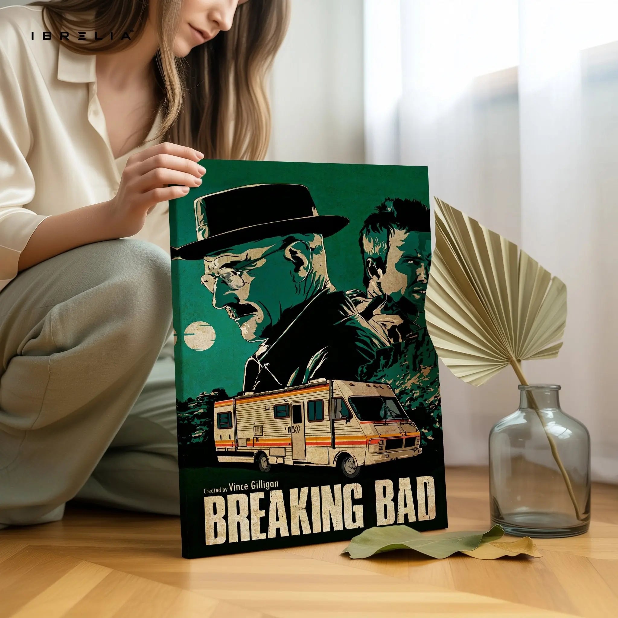 Breaking Bad “Heisenberg & Jesse” Classic Edition – 4K Ultra Wrap Frame Wall Art in Pakistan | IBRELIA™ - IBRELIA
