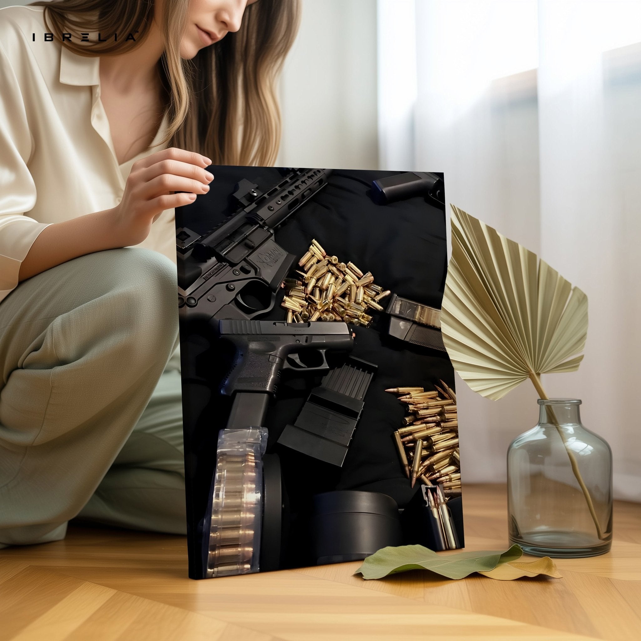 Tactical Weapons & Ammunition 4K Ultra Wrap Frame Wall Art in Pakistan | IBRELIA™ - IBRELIA