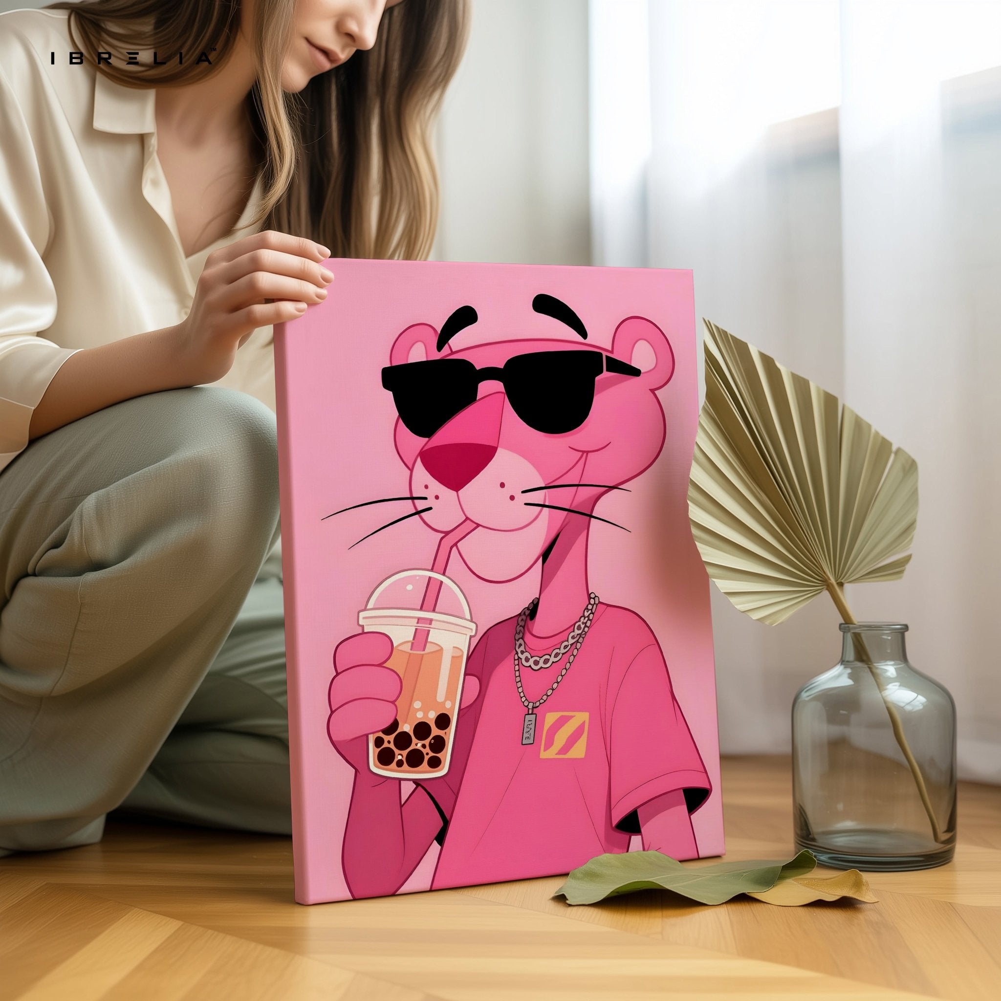Pink Panther Boba Wall Frame | 4K Ultra Wrap Frame Wall Art in Pakistan | IBRELIA™ - IBRELIA