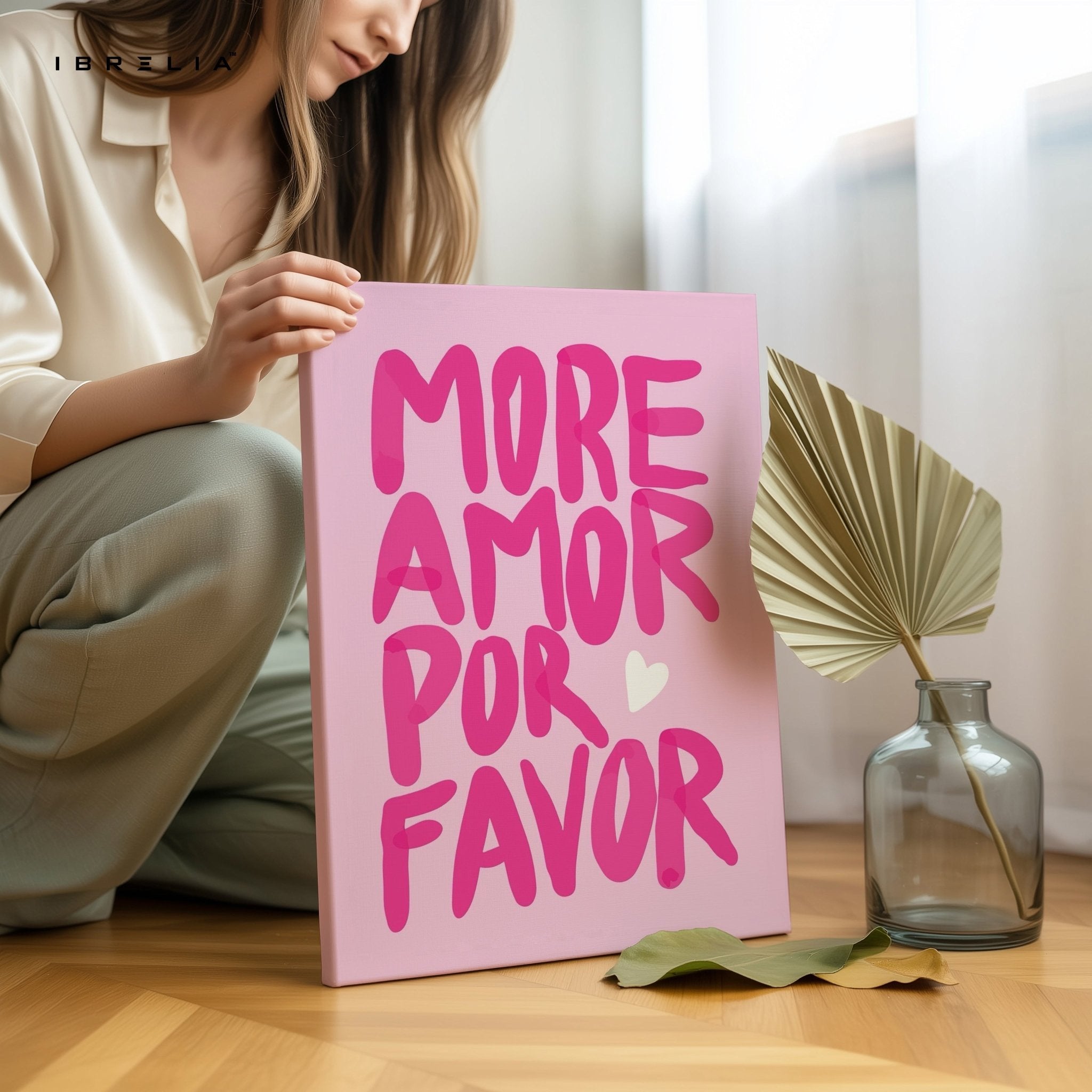 More Amor Por Favor Wall Frame | 4K Ultra Wrap Frame Wall Art in Pakistan | IBRELIA™ - IBRELIA