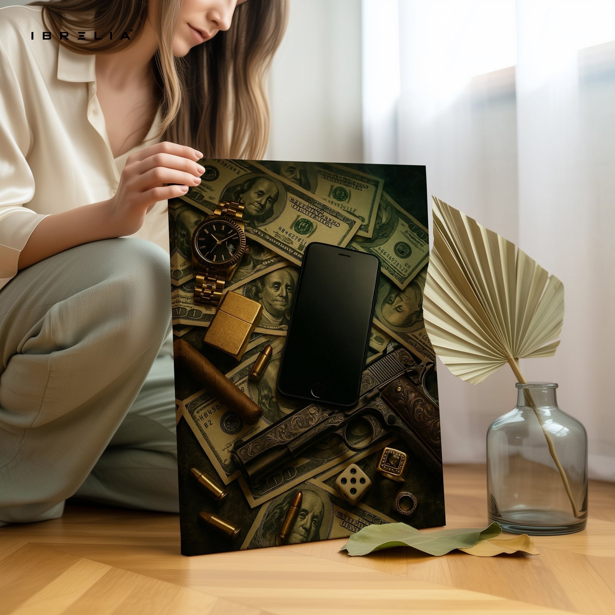 Power, Money & Luxury Wall Frame | 4K Ultra Wrap Frame Wall Art in Pakistan | IBRELIA™ - IBRELIA