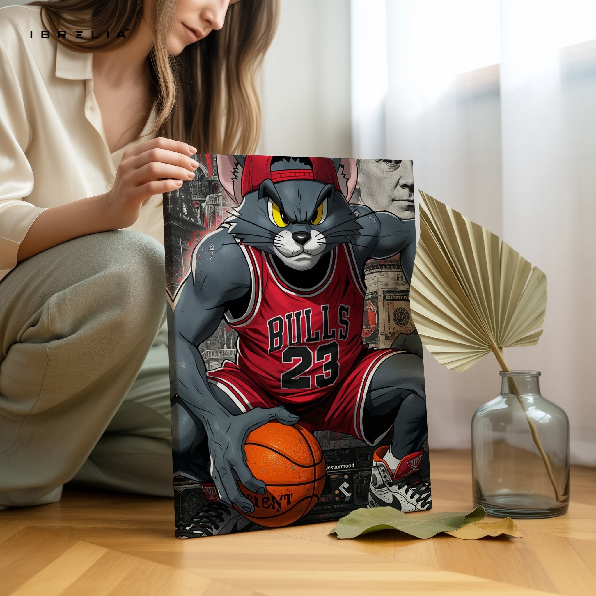 Tom Bulls Basketball – 4K Ultra Wrap Frame Wall Art in Pakistan | IBRELIA™ - IBRELIA