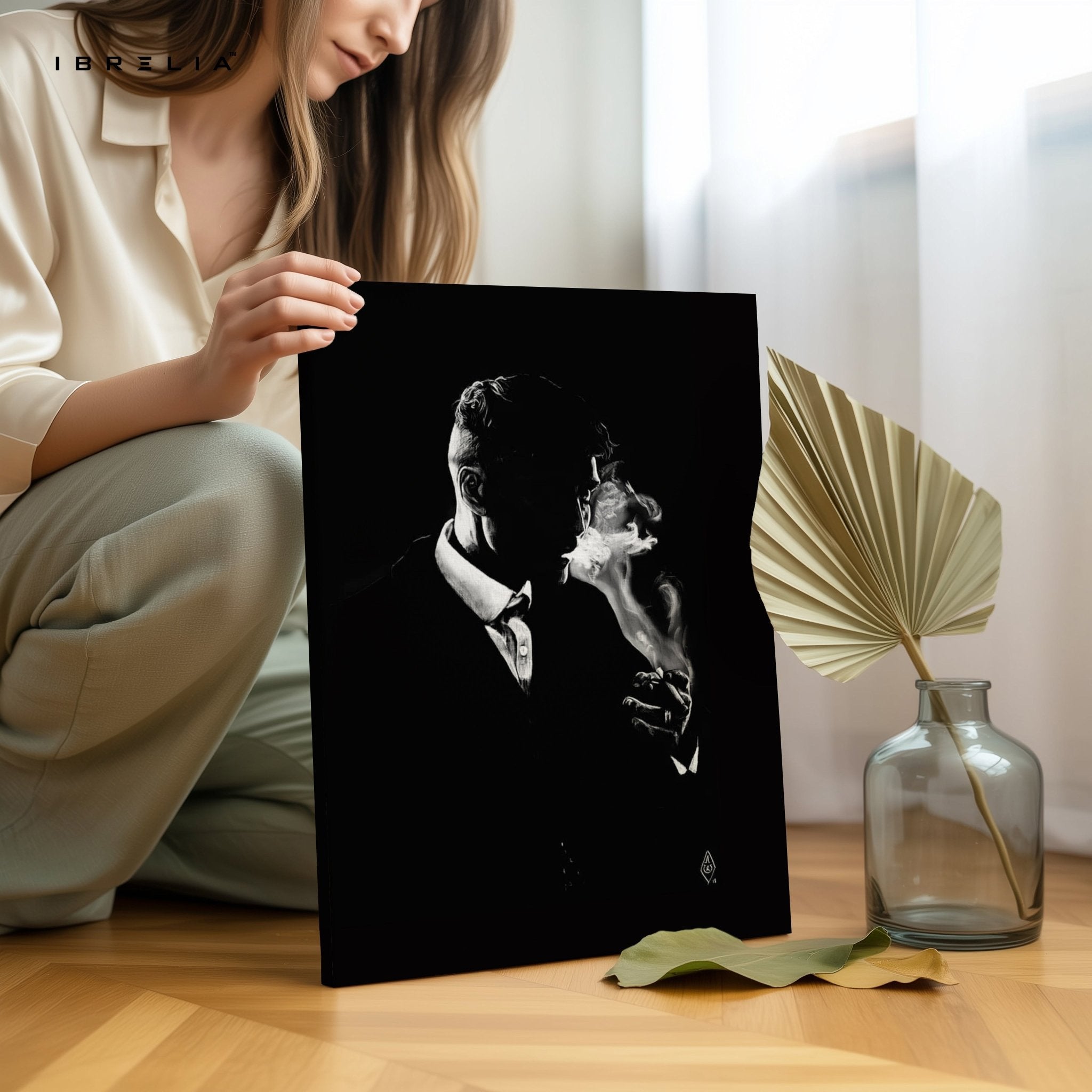 The Gentleman Smoke Wall Frame | 4K Ultra Wrap Frame Wall Art in Pakistan | IBRELIA™ - IBRELIA
