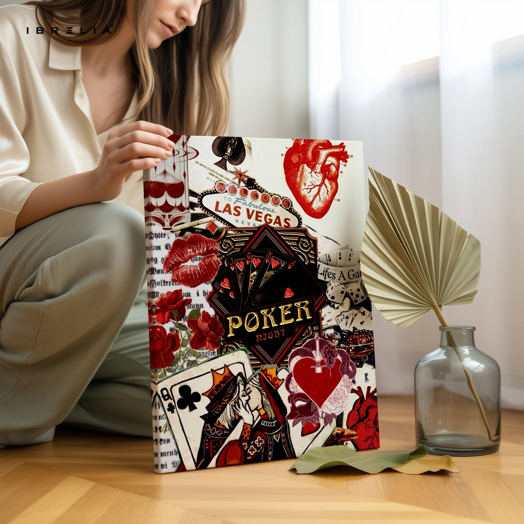 Vegas Poker Wall Frame | 4K Ultra Wrap Frame Wall Art in Pakistan | IBRELIA™ - IBRELIA
