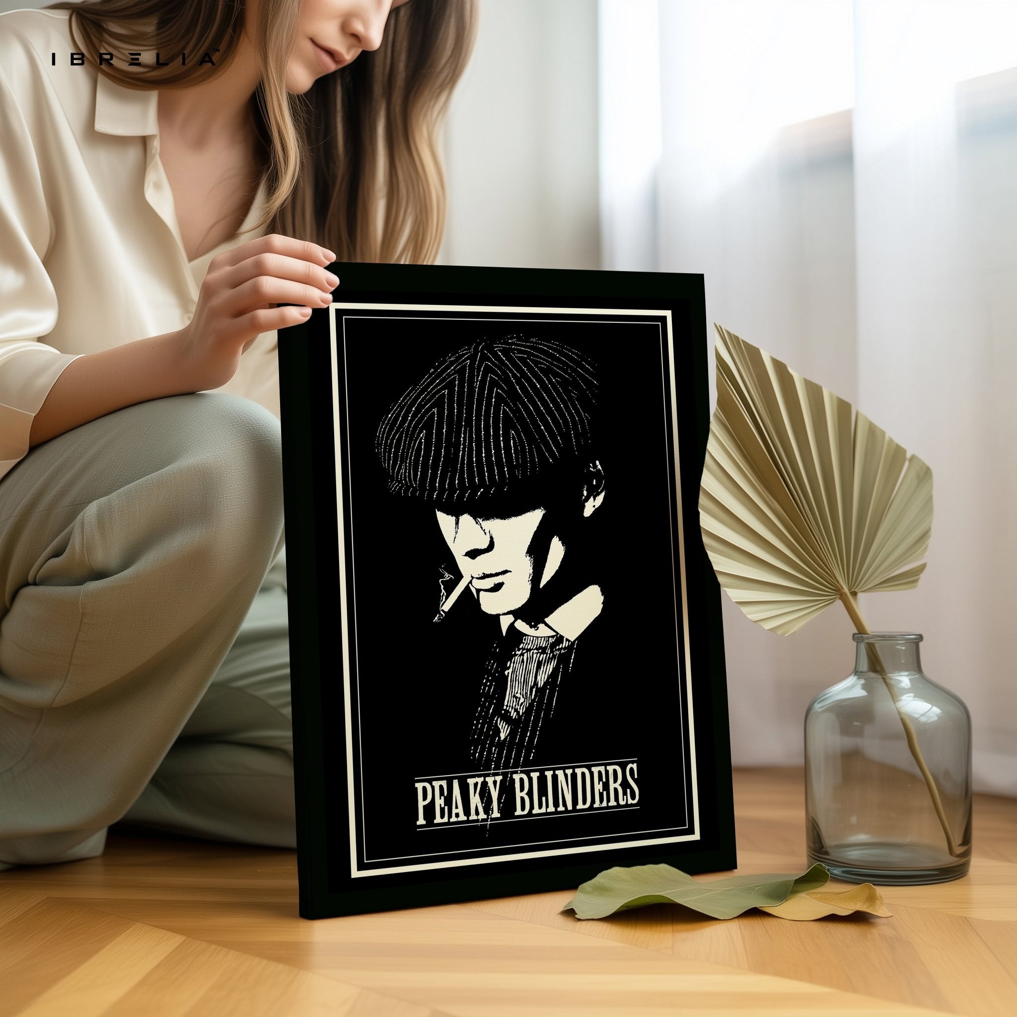 Peaky Blinders “Thomas Shelby” Noir Edition – 4K Ultra Wrap Frame Wall Art in Pakistan | IBRELIA™ - IBRELIA