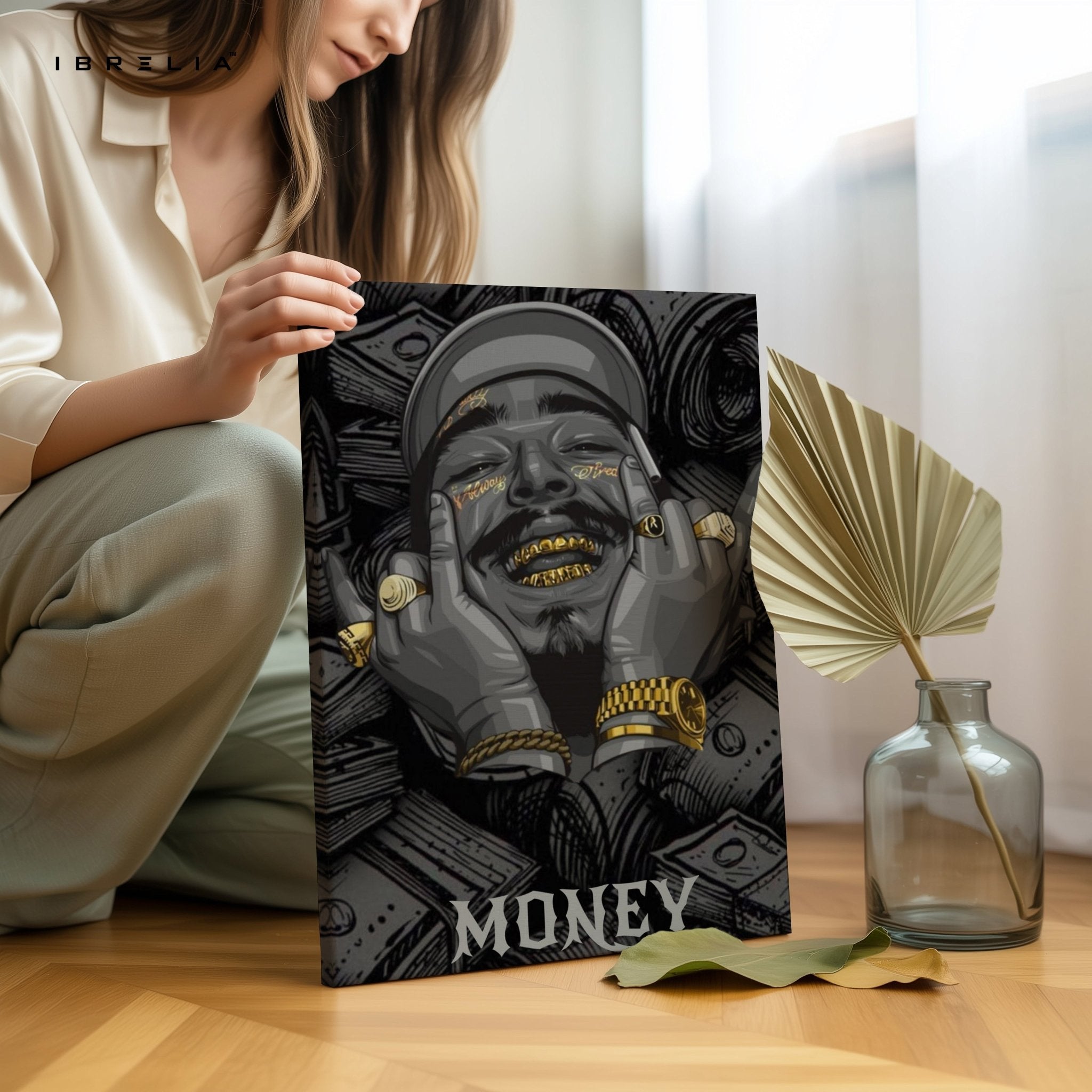 MONEY Wall Frame | 4K Ultra Wrap Frame Wall Art in Pakistan | IBRELIA™ - IBRELIA