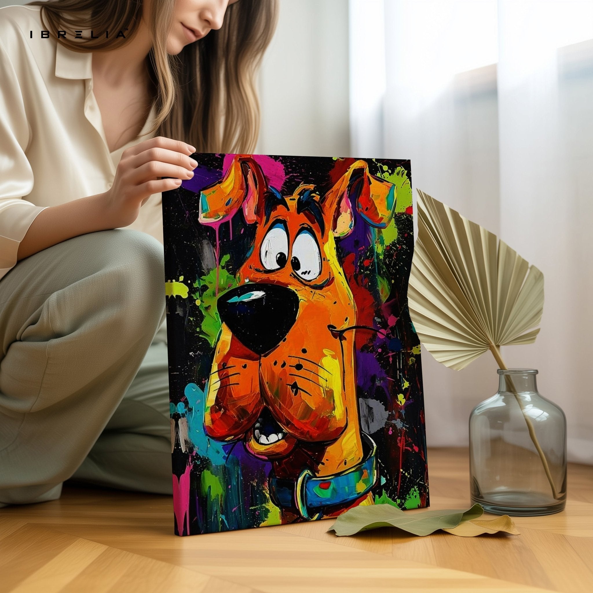 Scooby - Doo Graffiti Wall Frame | 4K Ultra Wrap Frame Wall Art in Pakistan | IBRELIA™ - IBRELIA