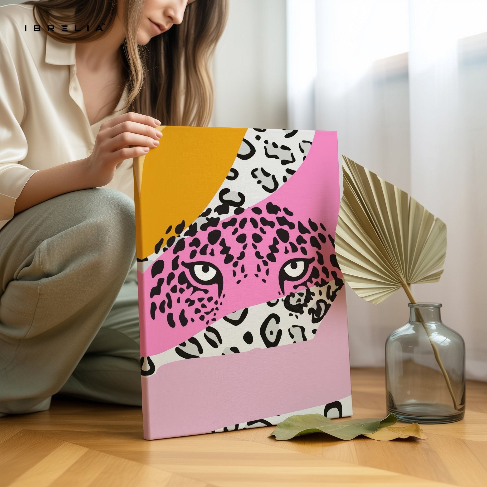 Pink Panther Abstract Wall Frame | 4K Ultra Wrap Frame Wall Art in Pakistan | IBRELIA™ - IBRELIA