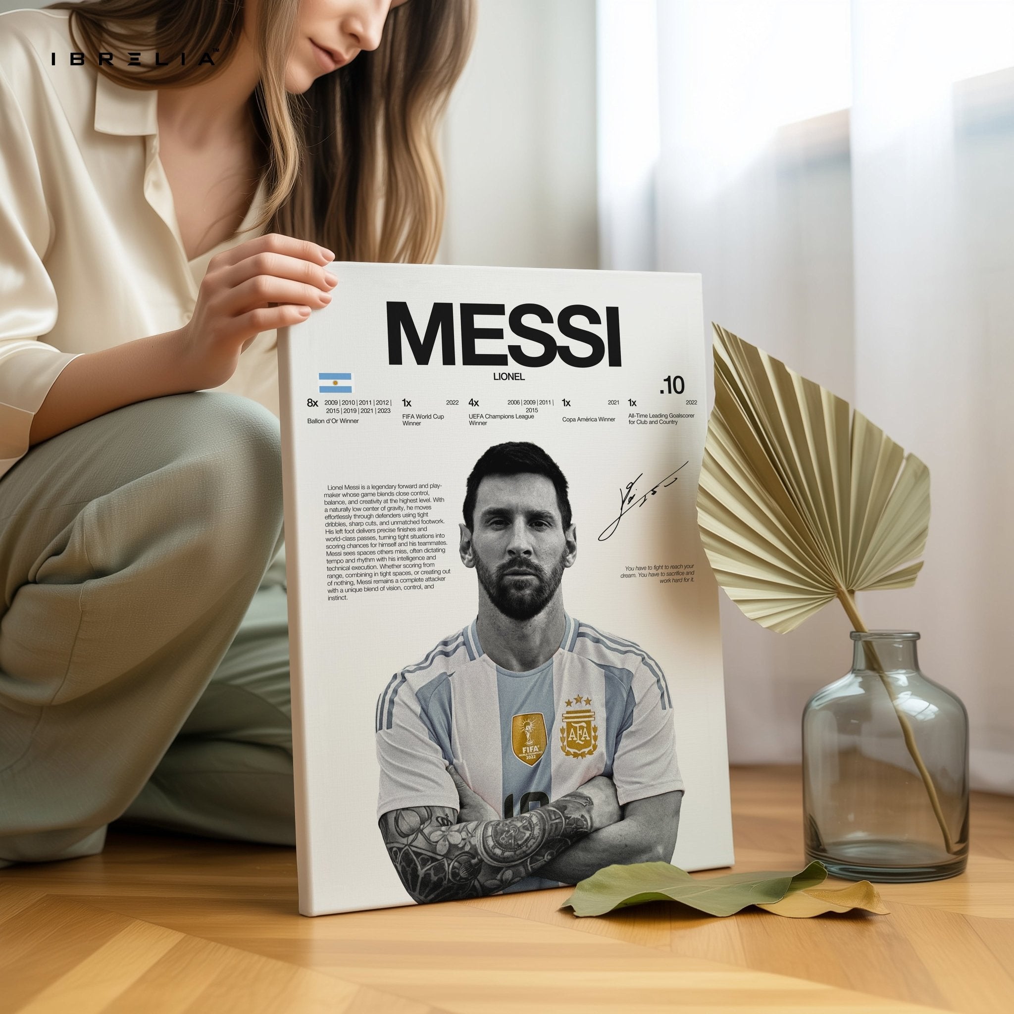 Lionel Messi – The GOAT Edition 4K Ultra Wrap Frame Wall Art in Pakistan | IBRELIA™ - IBRELIA