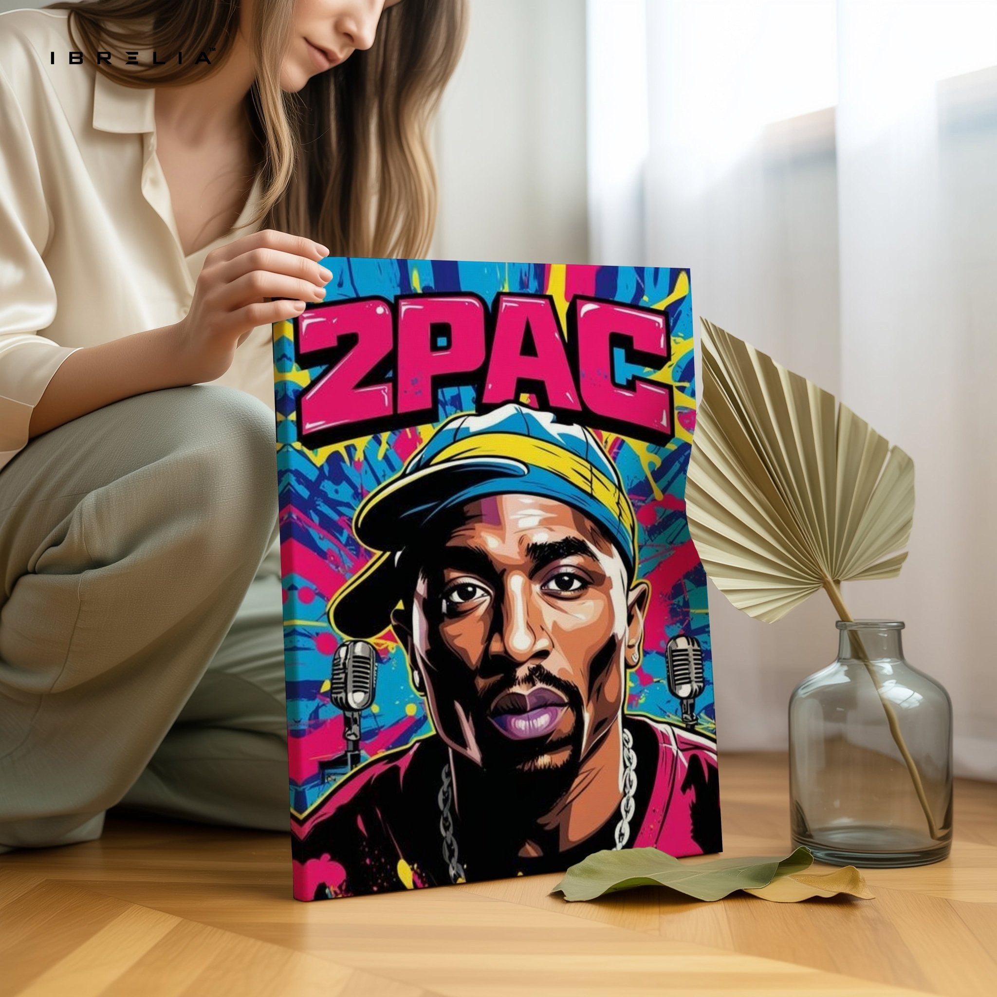 2PAC Pop Art Wall Frame | 4K Ultra Wrap Frame Wall Art in Pakistan | IBRELIA™ - IBRELIA