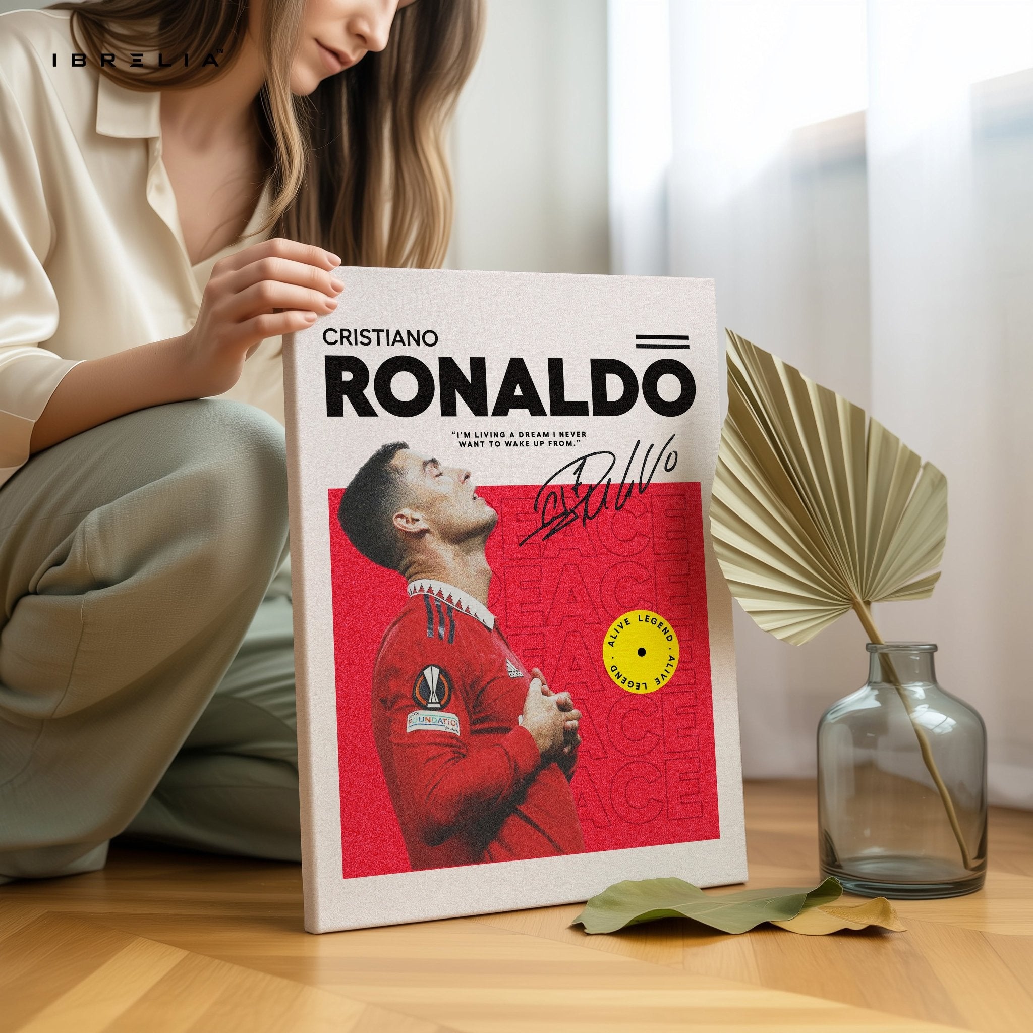 Cristiano Ronaldo Alive Legend – 4K Ultra Wrap Frame Wall Art in Pakistan | IBRELIA™ - IBRELIA