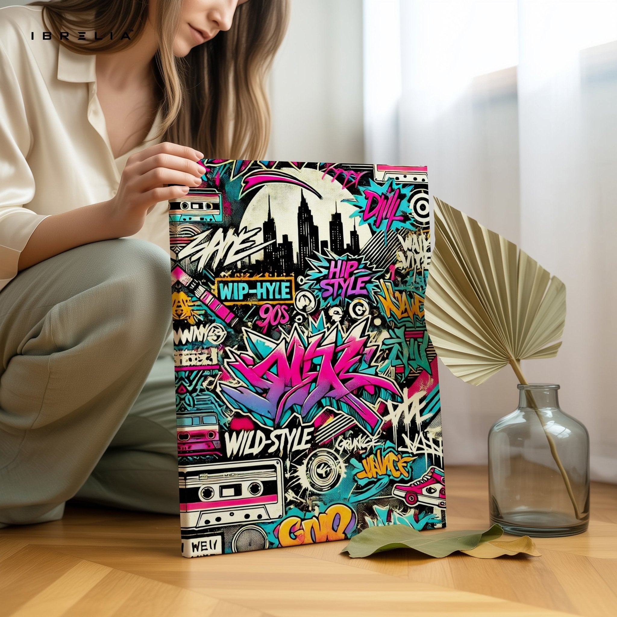 Wildstyle 90s Graffiti Wall Frame | 4K Ultra Wrap Frame Wall Art in Pakistan | IBRELIA™ - IBRELIA