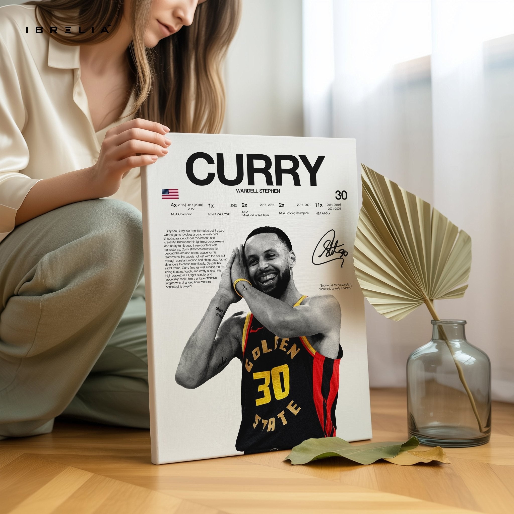 Stephen Curry – Golden State Legend 4K Ultra Wrap Frame Wall Art in Pakistan | IBRELIA™ - IBRELIA