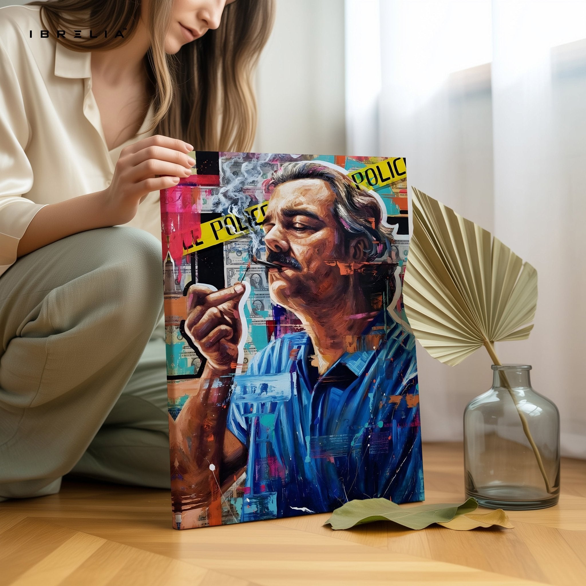Pablo Escobar “Narcos Money Power” 4K Wall Art in Pakistan | IBRELIA™ - IBRELIA