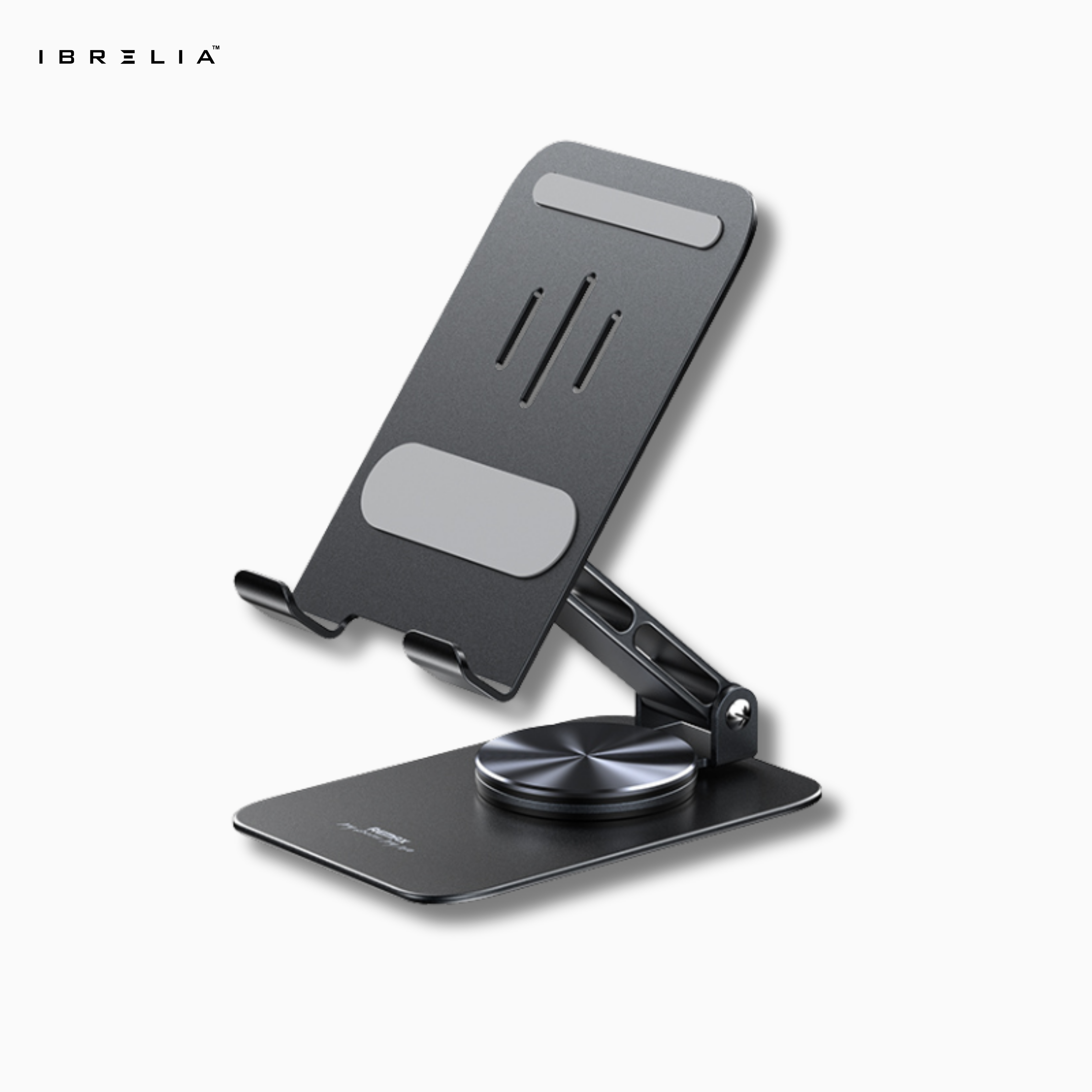 Remax RM-C38 Precision Alloy Rotary Phone Holder | 360° Adjustable Metal Stand | Universal Desk Holder | IBRELIA™