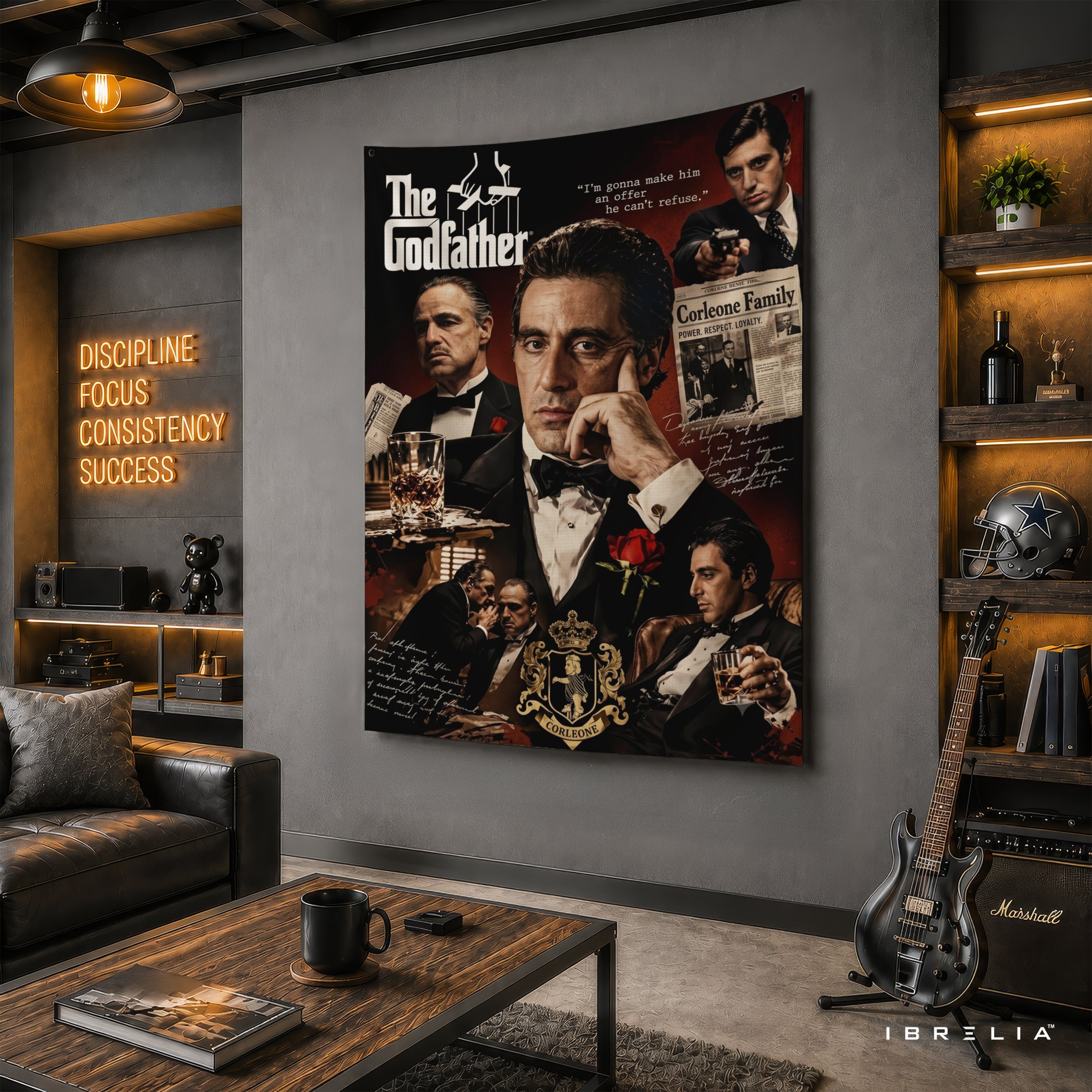 The Godfather Family Collage Wall Tapestry – Premium Movie Wall Hanging & Home Decor in Pakistan
