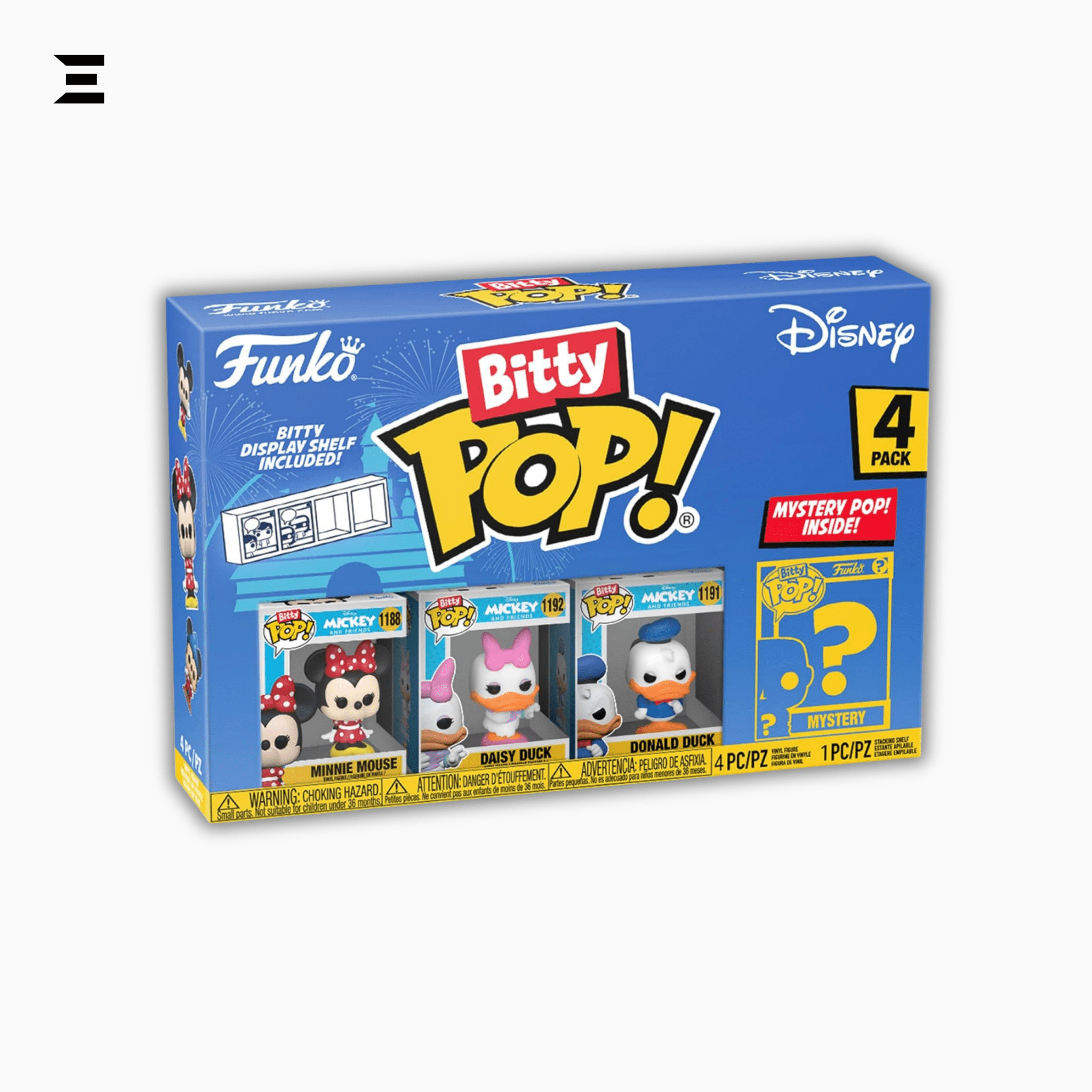 Funko Bitty Pop! Disney Classics 4 - Pack – Minnie Mouse, Daisy Duck, Donald Duck & Mystery Mini Figure | Complete Disney Character Line - Up | IBRELIA™ Collectibles - IBRELIA