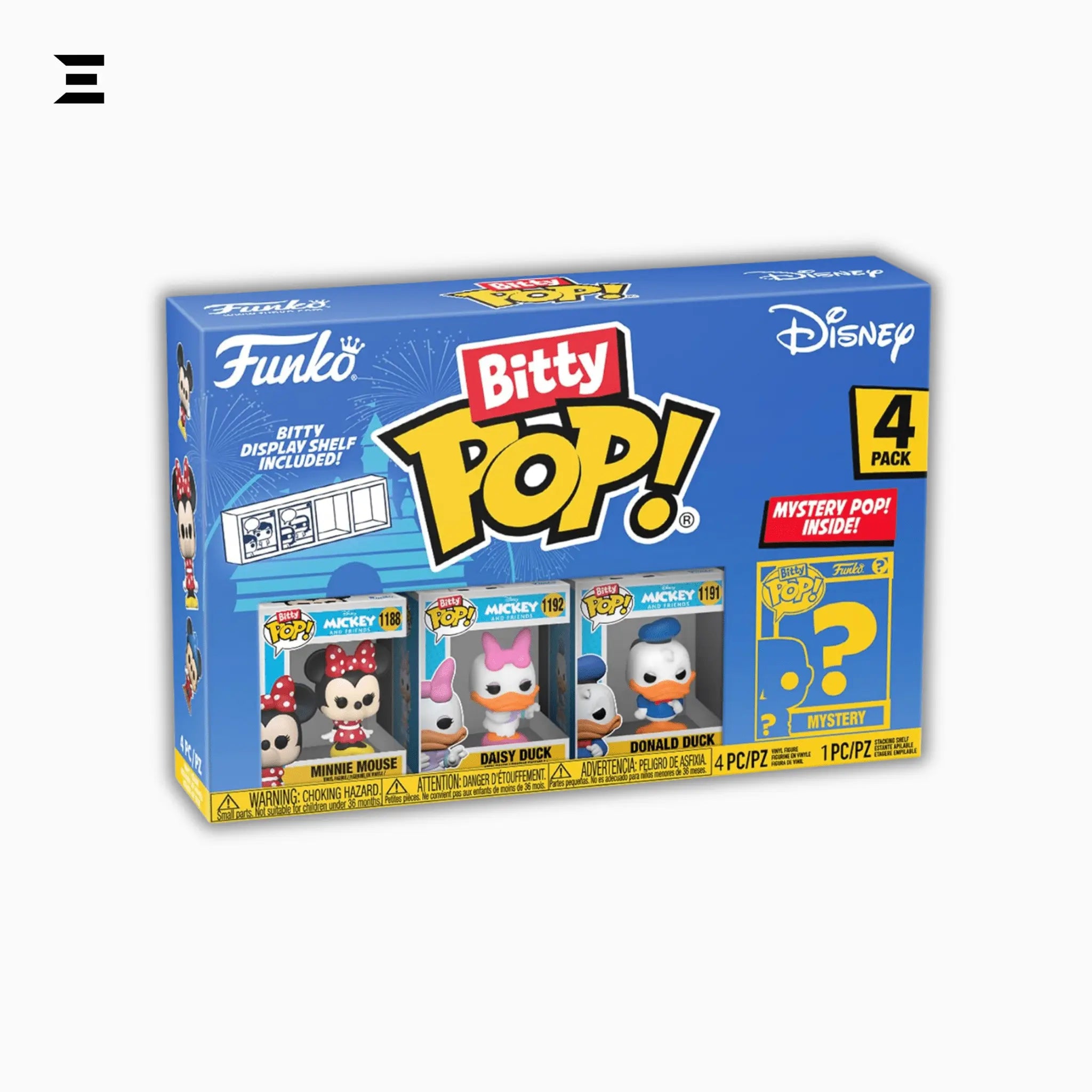 Funko Bitty Pop! Disney Classics 4 - Pack – Minnie Mouse, Daisy Duck, Donald Duck & Mystery Mini Figure | Complete Disney Character Line - Up | IBRELIA™ Collectibles - IBRELIA