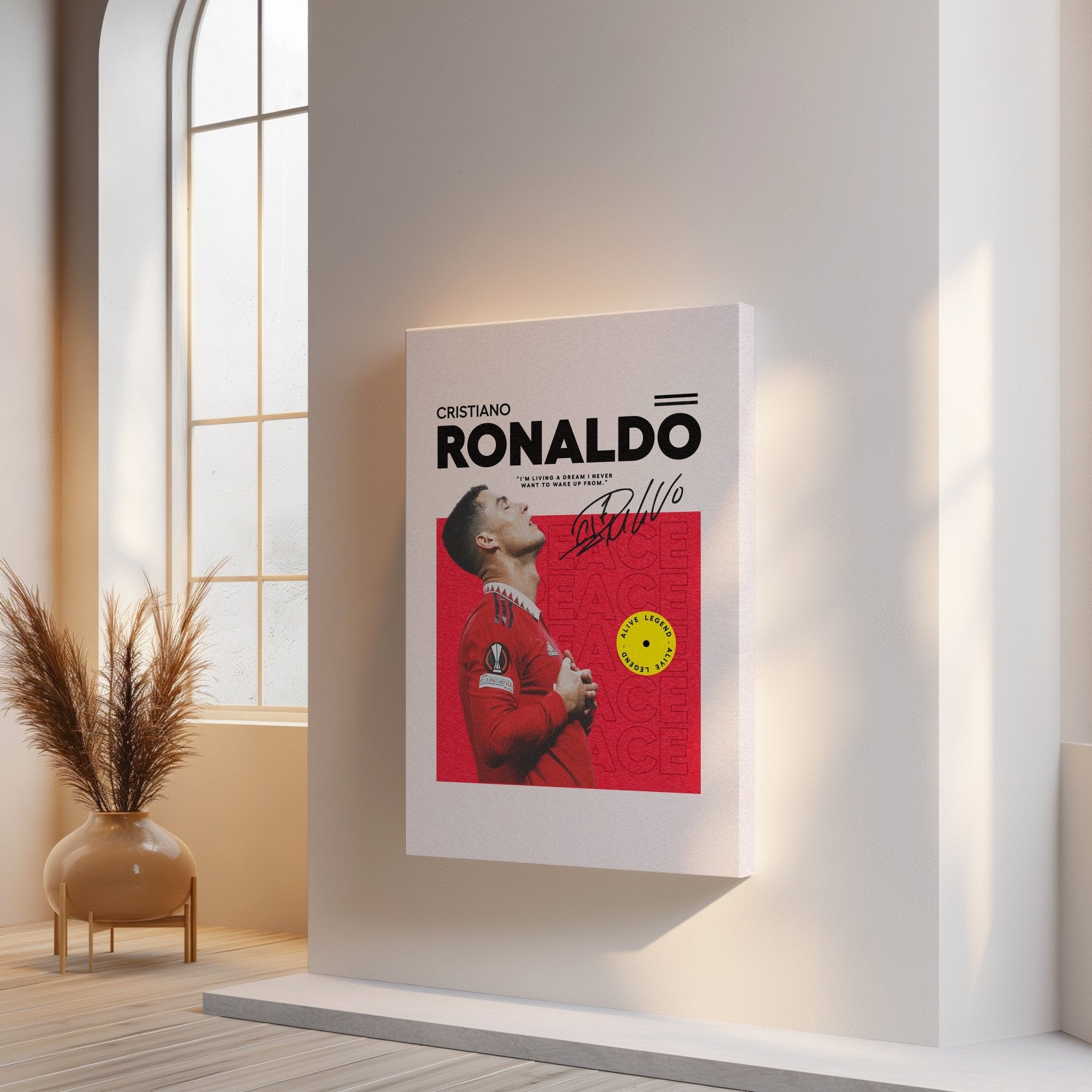 Cristiano Ronaldo Alive Legend – 4K Ultra Wrap Frame Wall Art in Pakistan | IBRELIA™ - IBRELIA