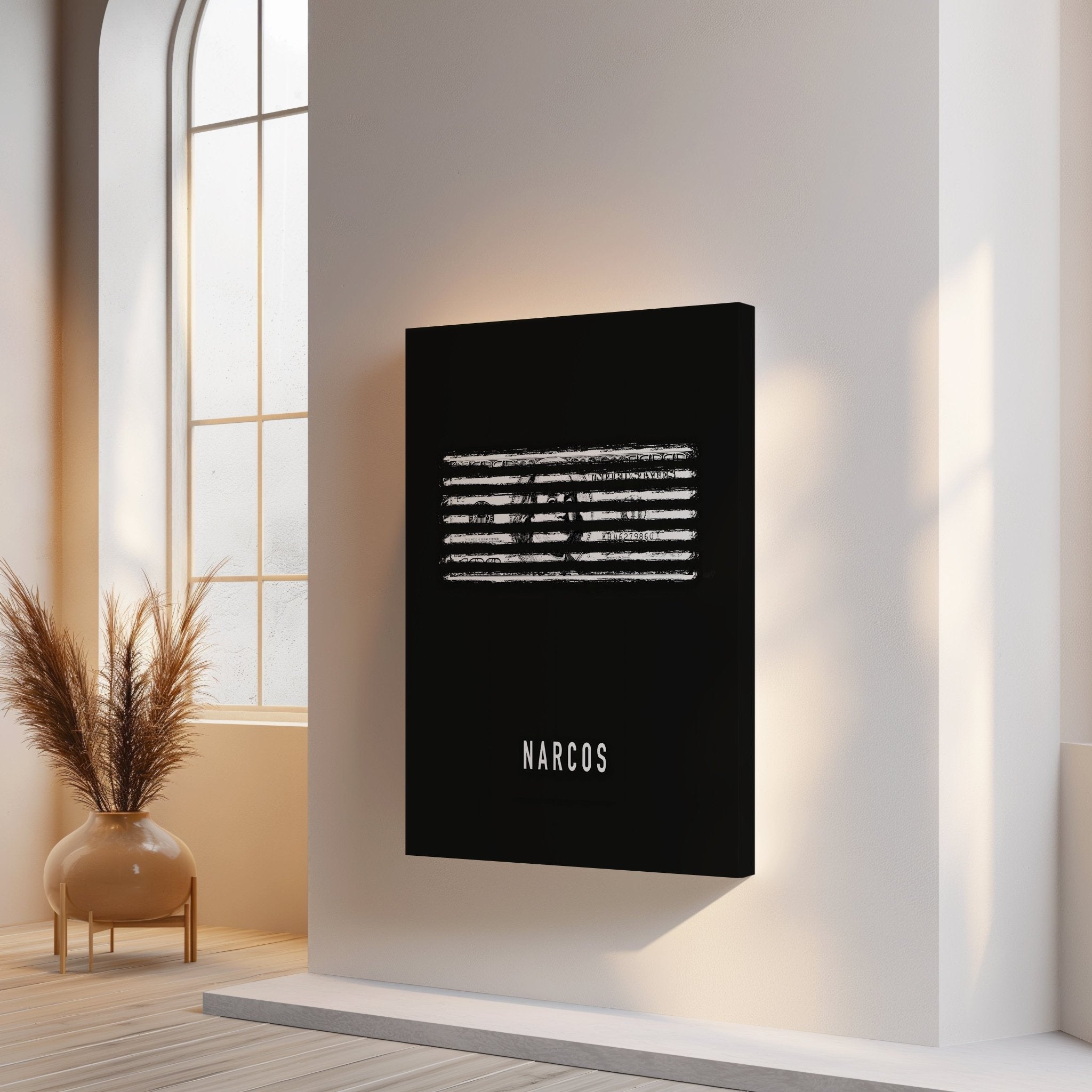 Narcos – Money Behind Bars 4K Ultra Wrap Frame Wall Art in Pakistan | IBRELIA™ - IBRELIA