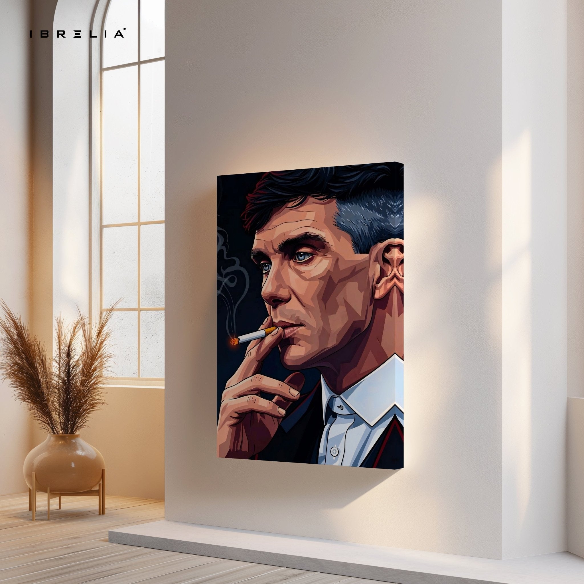 Thomas Shelby Smoking Wall Frame | 4K Ultra Wrap Frame Wall Art in Pakistan | IBRELIA™ - IBRELIA