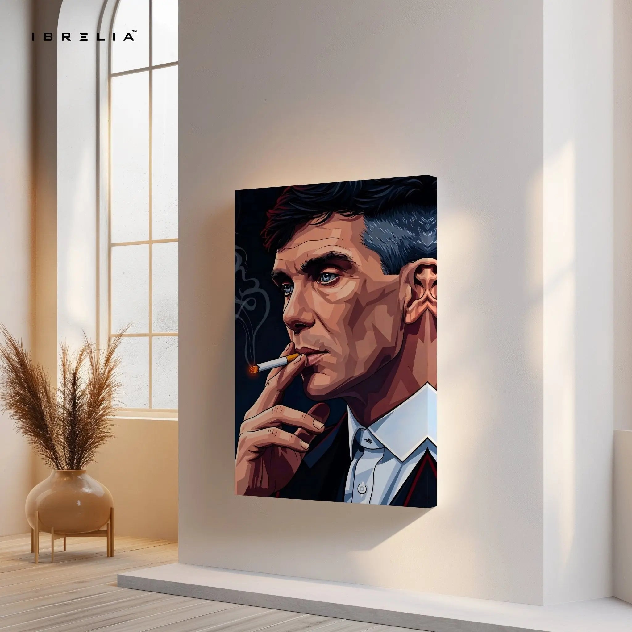 Thomas Shelby Smoking Wall Frame | 4K Ultra Wrap Frame Wall Art in Pakistan | IBRELIA™ - IBRELIA