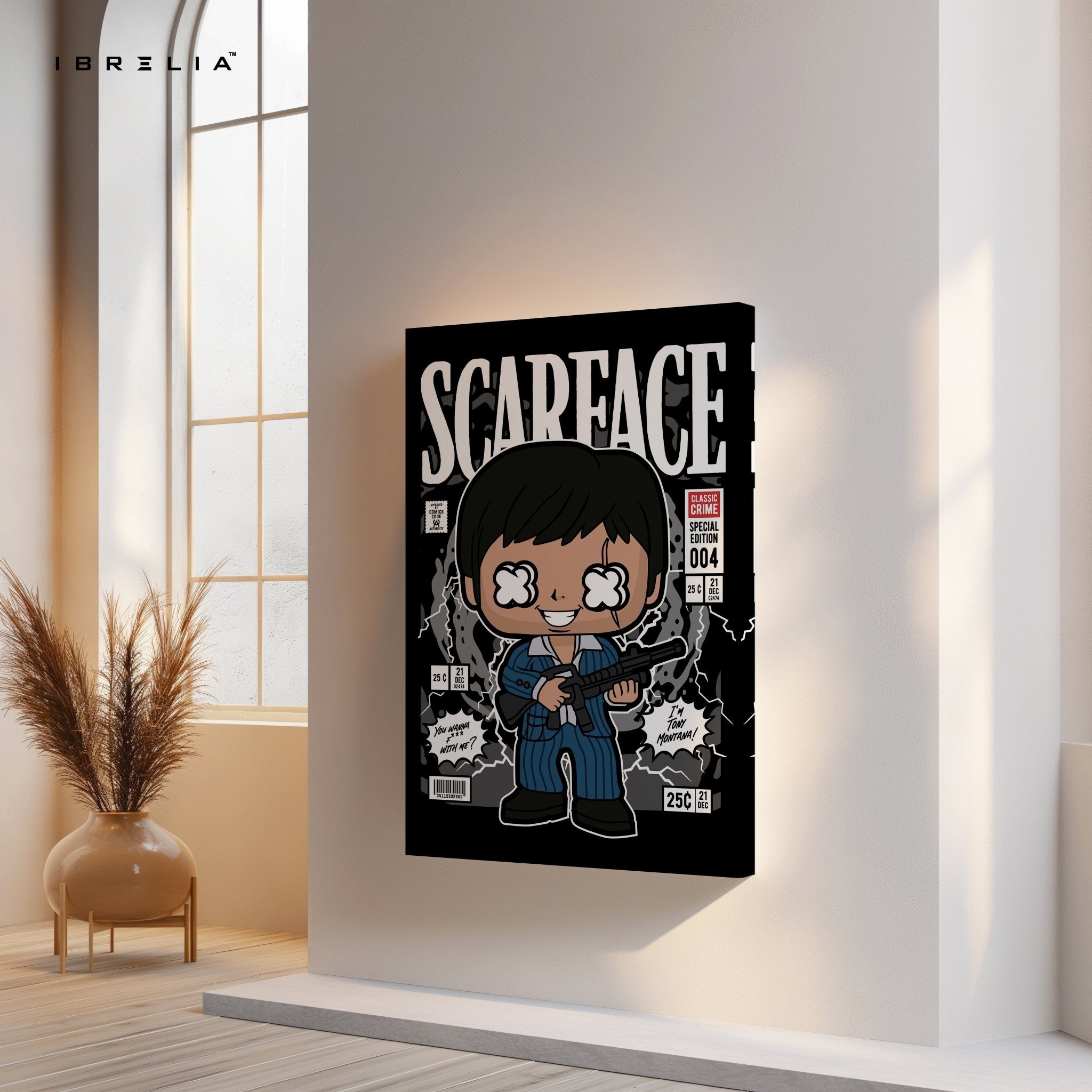 Scarface “Comic Pop Edition” 4K Wall Art in Pakistan | IBRELIA™ - IBRELIA