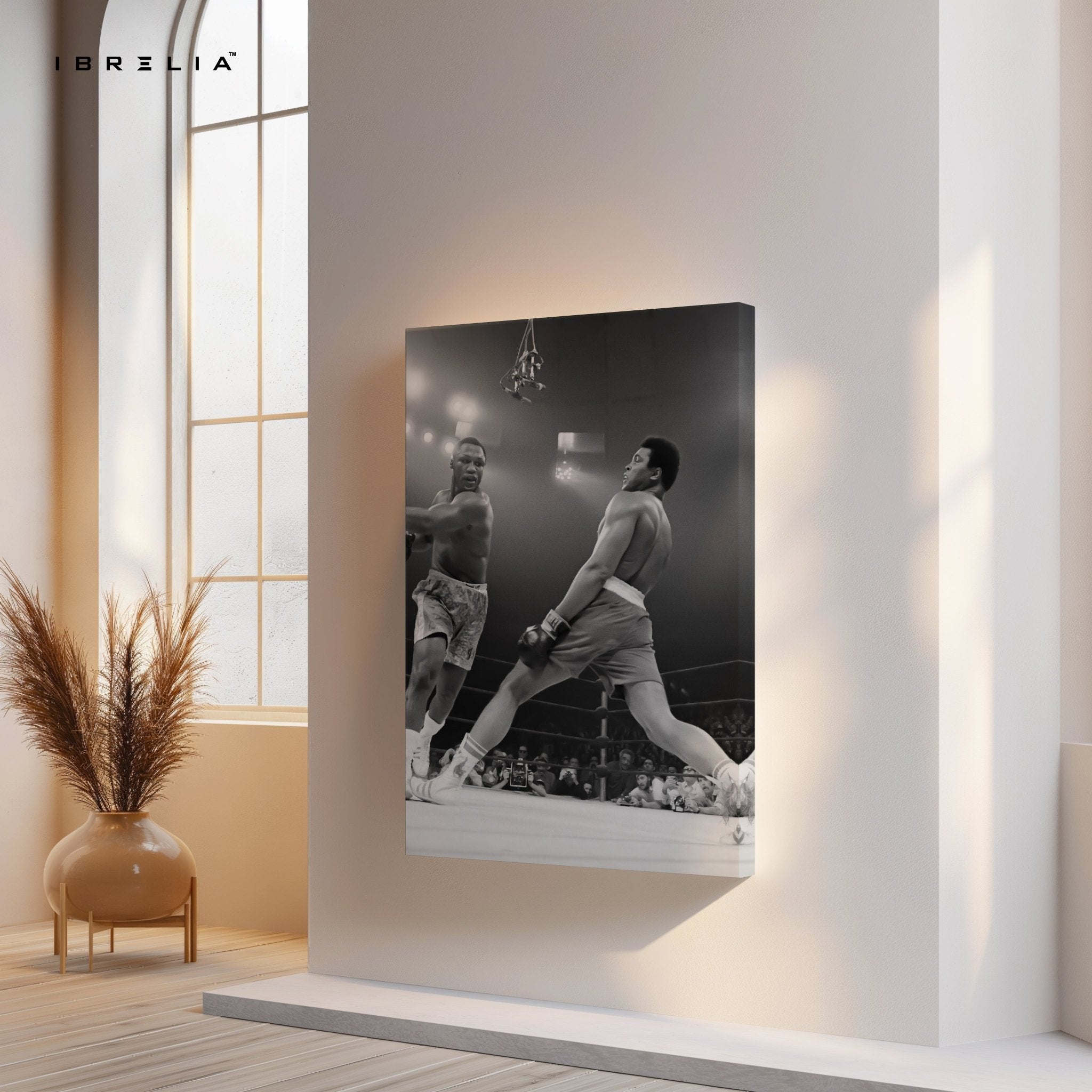 Muhammad Ali Knockout Punch – 4K Ultra Wrap Frame Wall Art in Pakistan | IBRELIA™ - IBRELIA