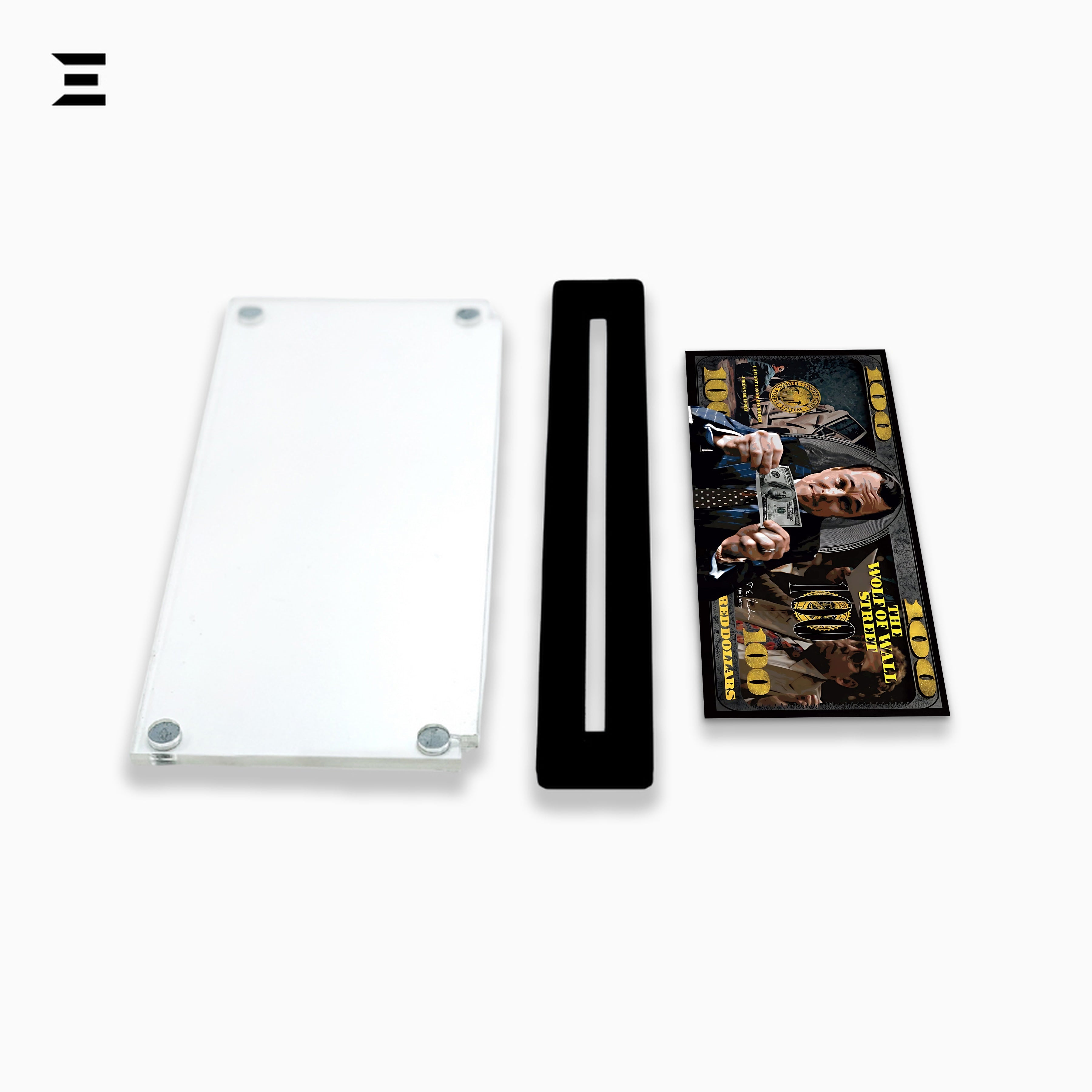 Premium Magnetic Acrylic Frame with Black Base – The Wolf of Wall Street Edition IBRELIA