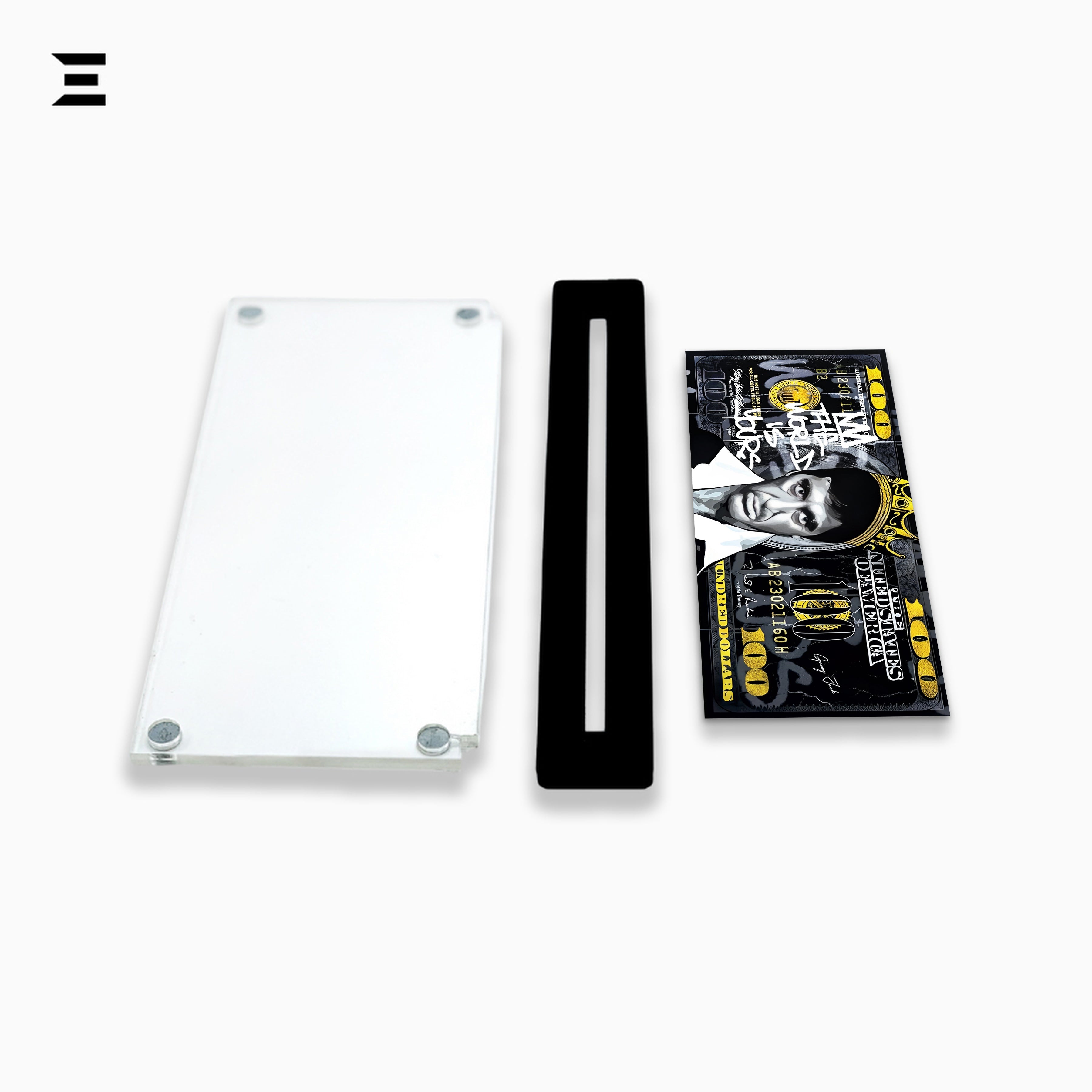 Premium Magnetic Acrylic Frame with Black Base – Scarface Crown Edition "The World is Yours" IBRELIA
