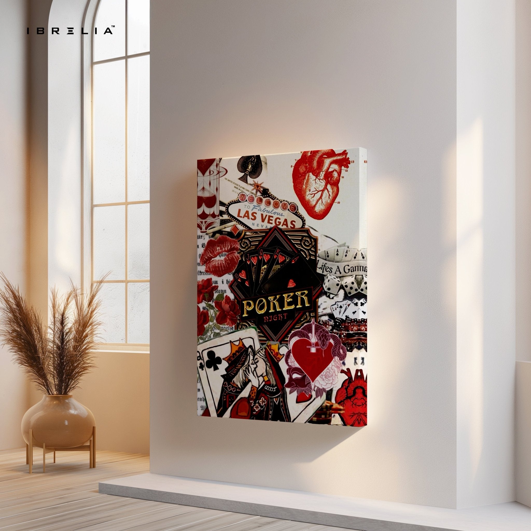 Vegas Poker Wall Frame | 4K Ultra Wrap Frame Wall Art in Pakistan | IBRELIA™ - IBRELIA