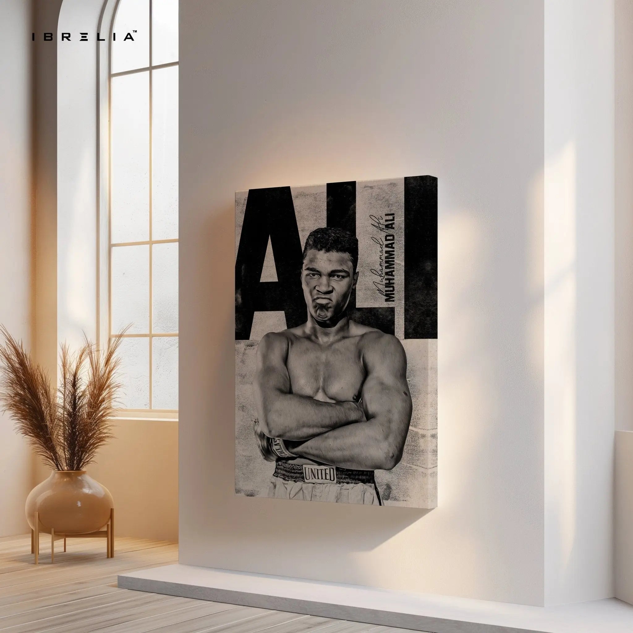Muhammad Ali “The Greatest” – Boxing Legend Wall Frame | 4K Ultra Wrap Frame Wall Art in Pakistan | IBRELIA™ - IBRELIA