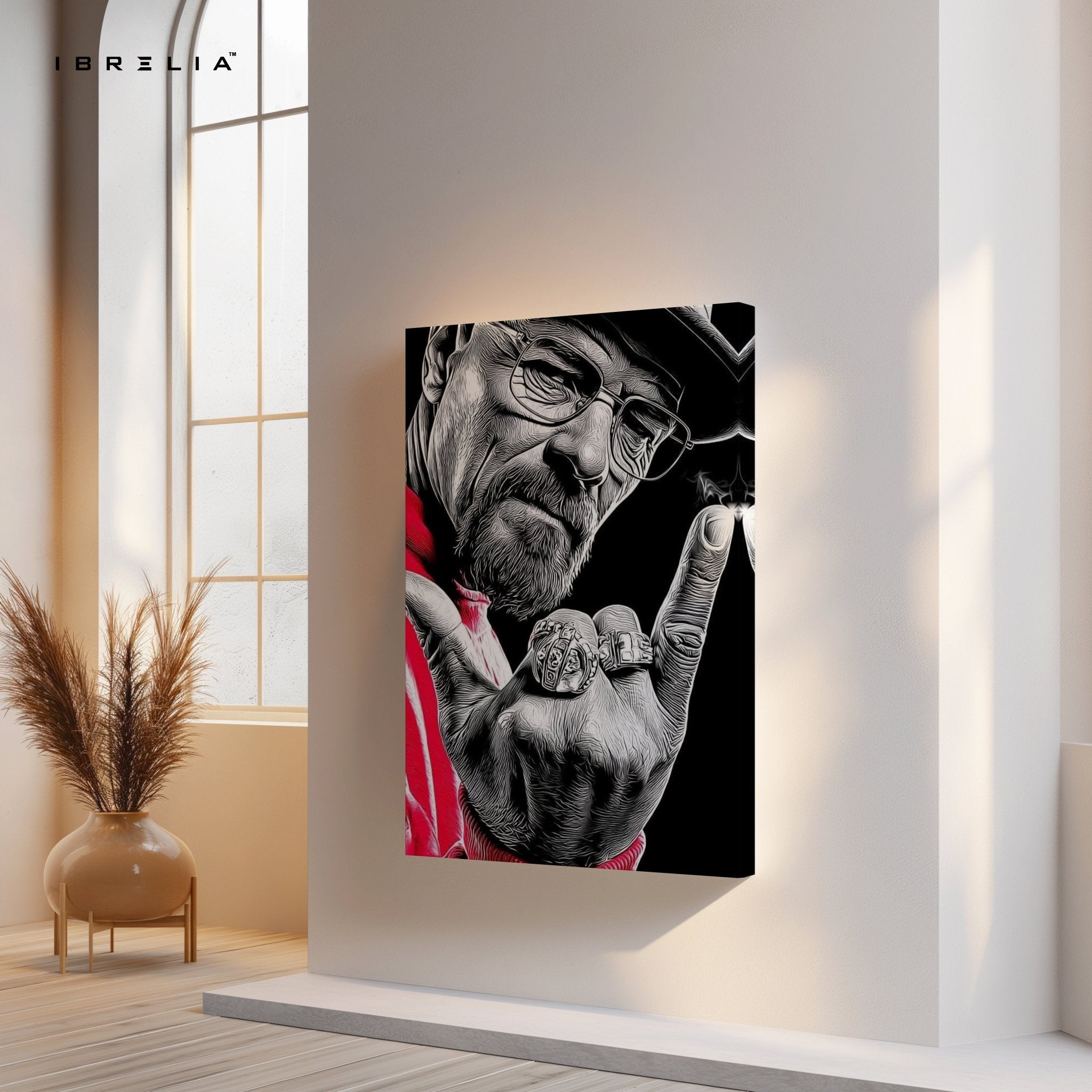 Walter White Graffiti Power Wall Frame | 4K Ultra Wrap Frame Wall Art in Pakistan | IBRELIA™ - IBRELIA