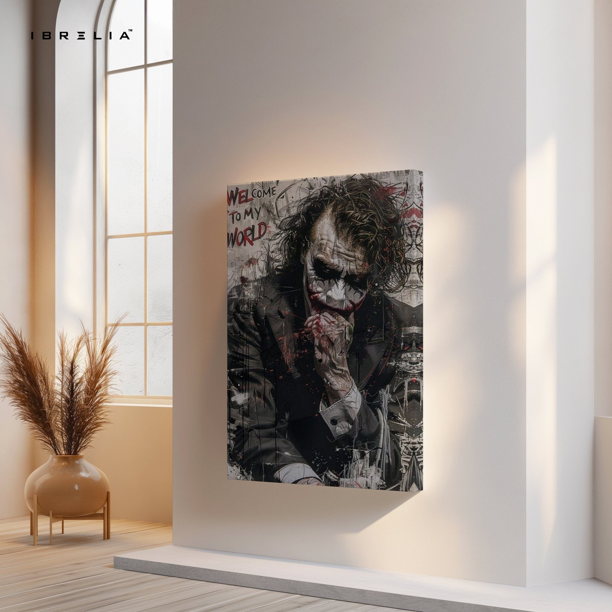 Joker “Welcome To My World” Wall Frame | 4K Ultra Wrap Frame Wall Art in Pakistan | IBRELIA™ - IBRELIA