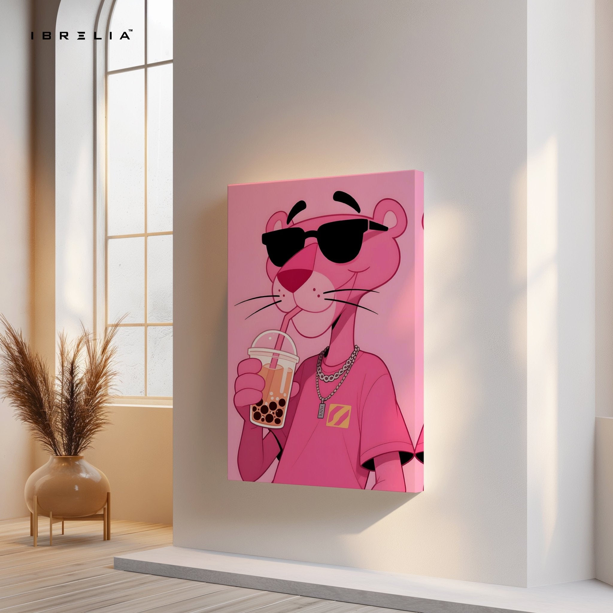 Pink Panther Boba Wall Frame | 4K Ultra Wrap Frame Wall Art in Pakistan | IBRELIA™ - IBRELIA