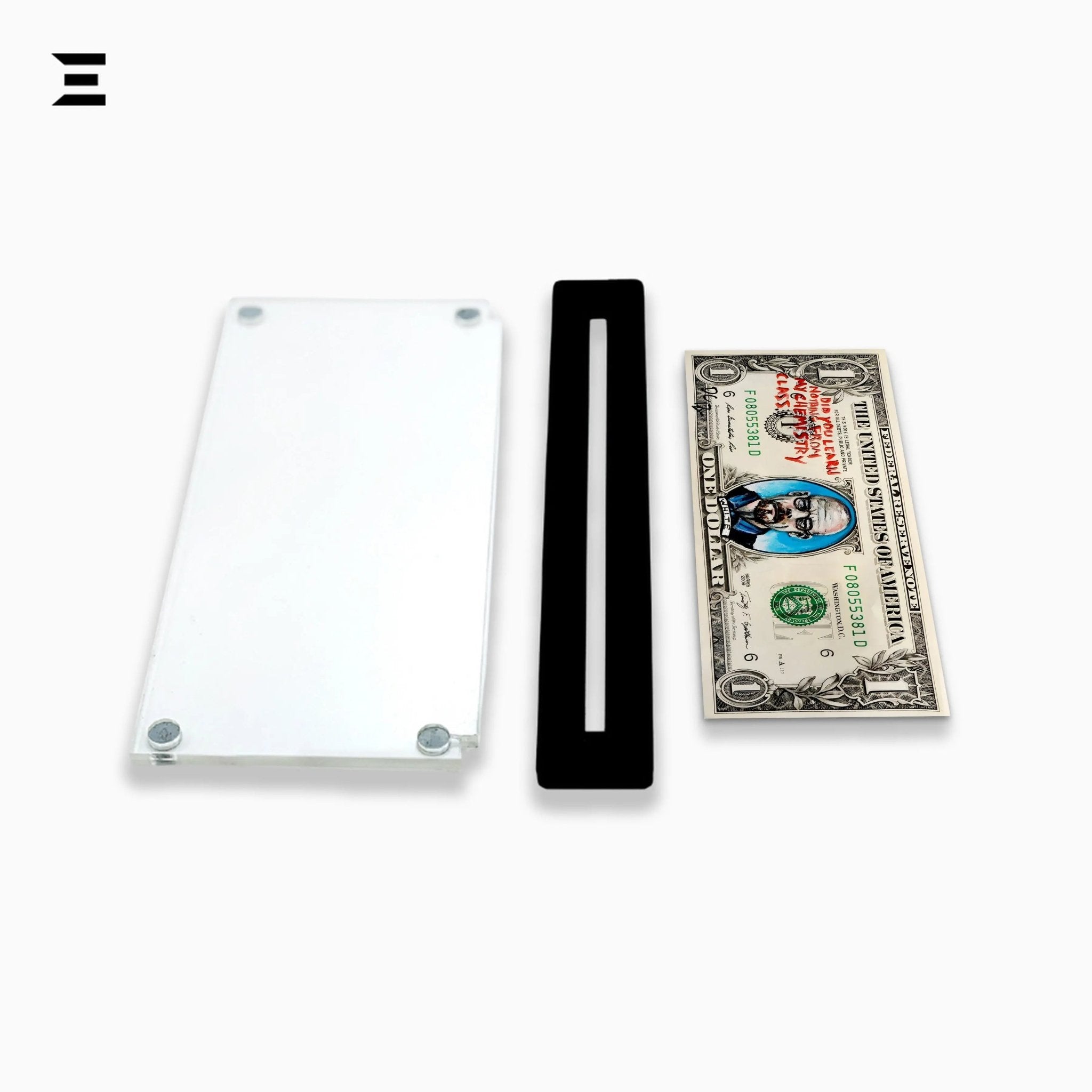 Premium Magnetic Acrylic Frame with Black Base – Walter White Breaking Bad $1 Dollar Pop Art - IBRELIA